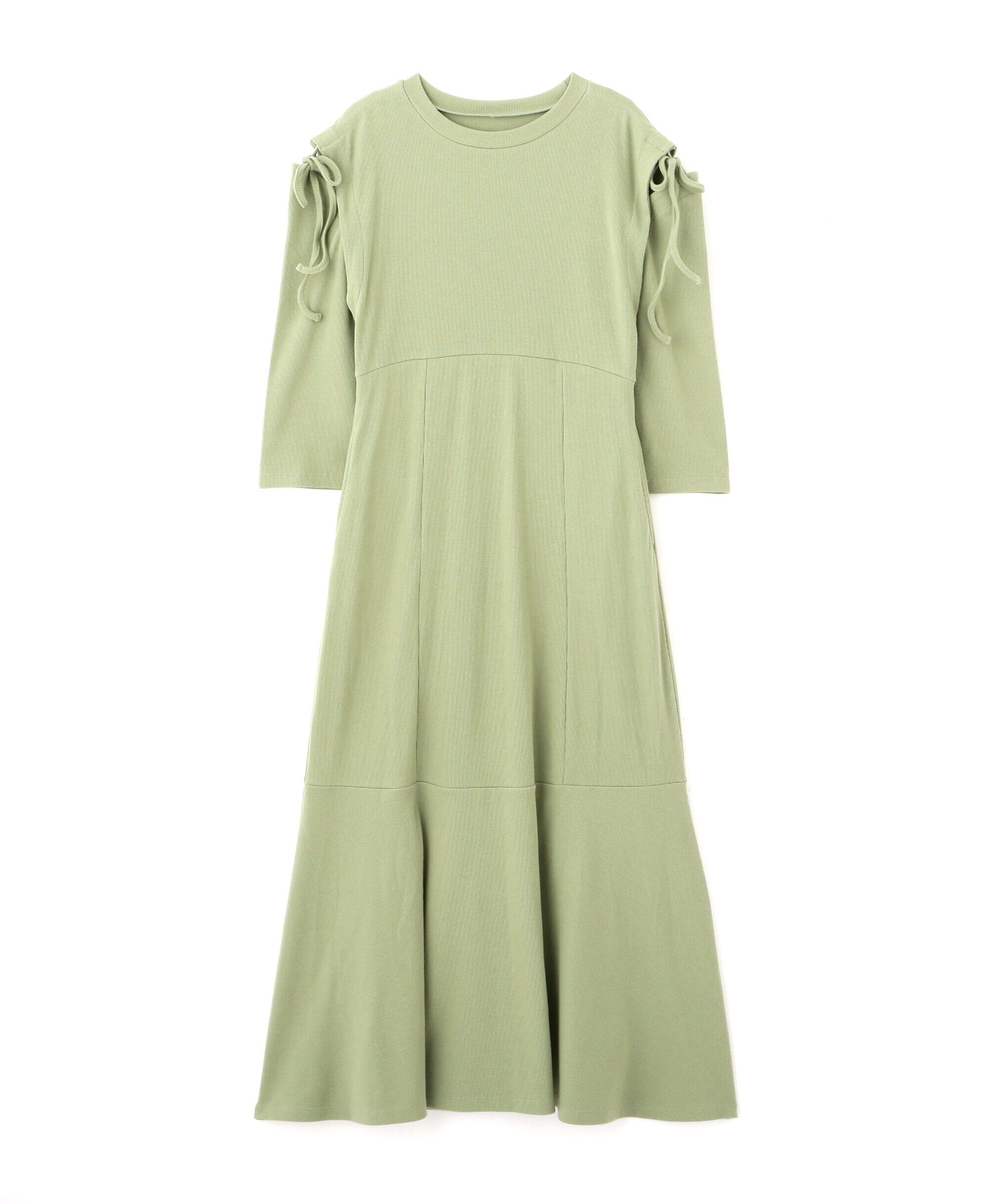  「［イエローカラーWEB限定］マルチWay袖スリットティアードワンピース」|ワンピース|