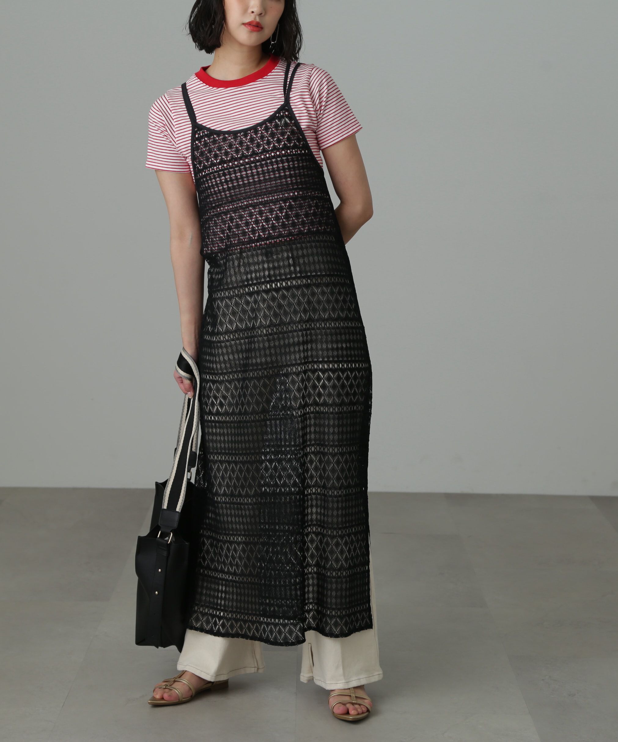  「レースキャミワンピース」|ワンピース|