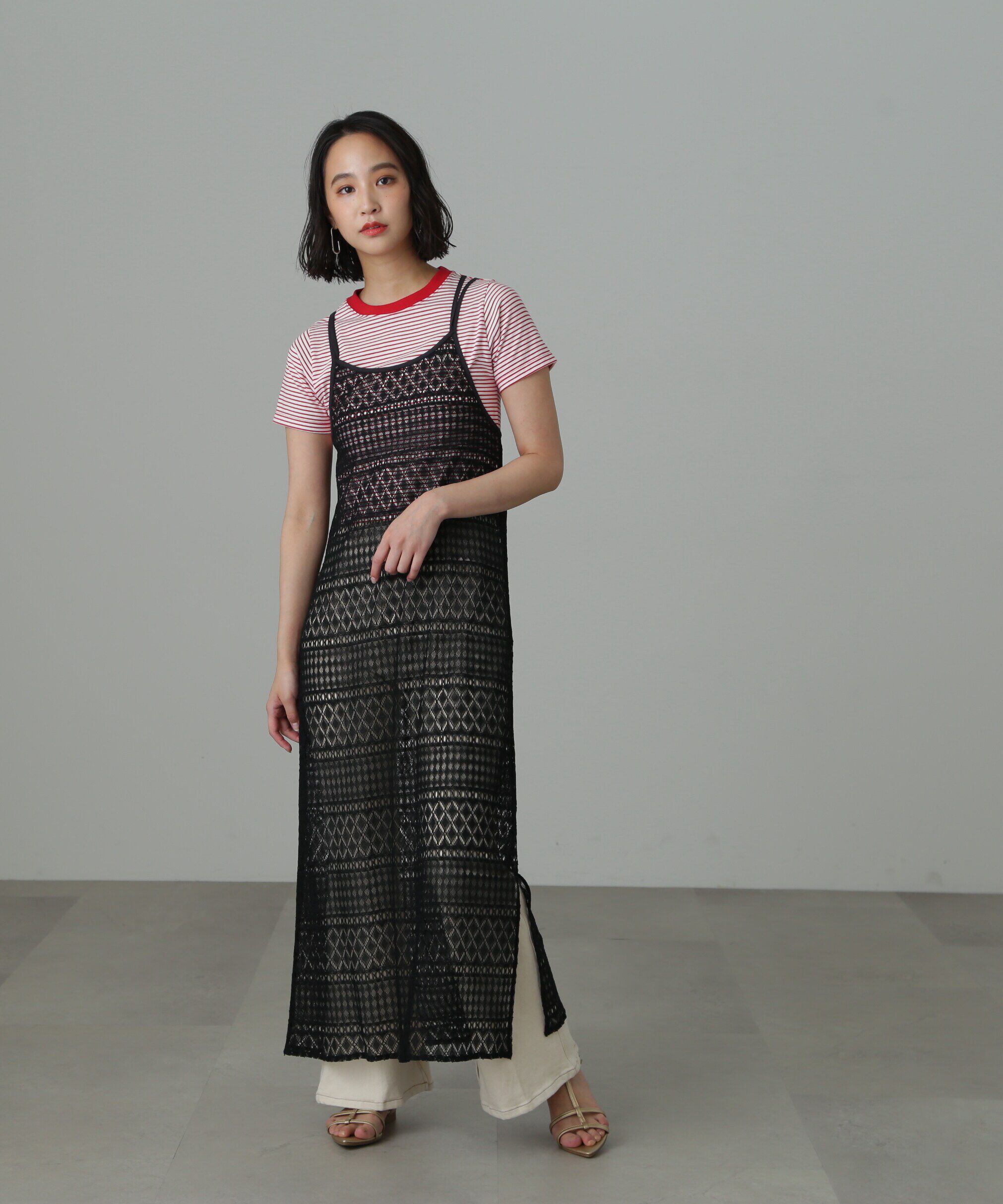  「レースキャミワンピース」|ワンピース|