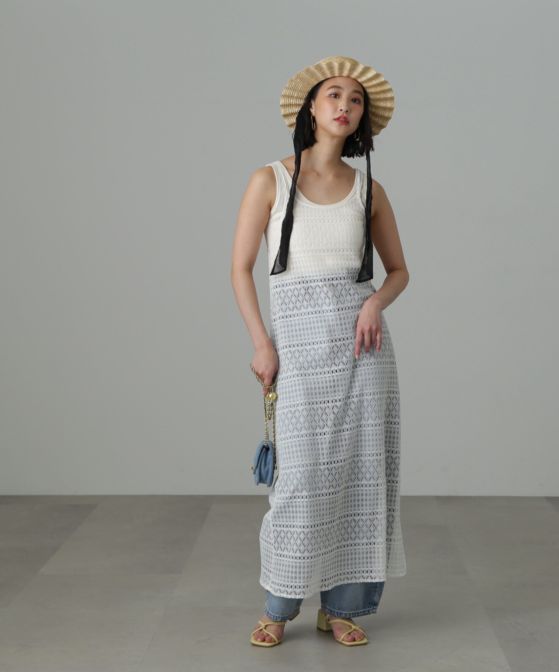  「レースキャミワンピース」|ワンピース|