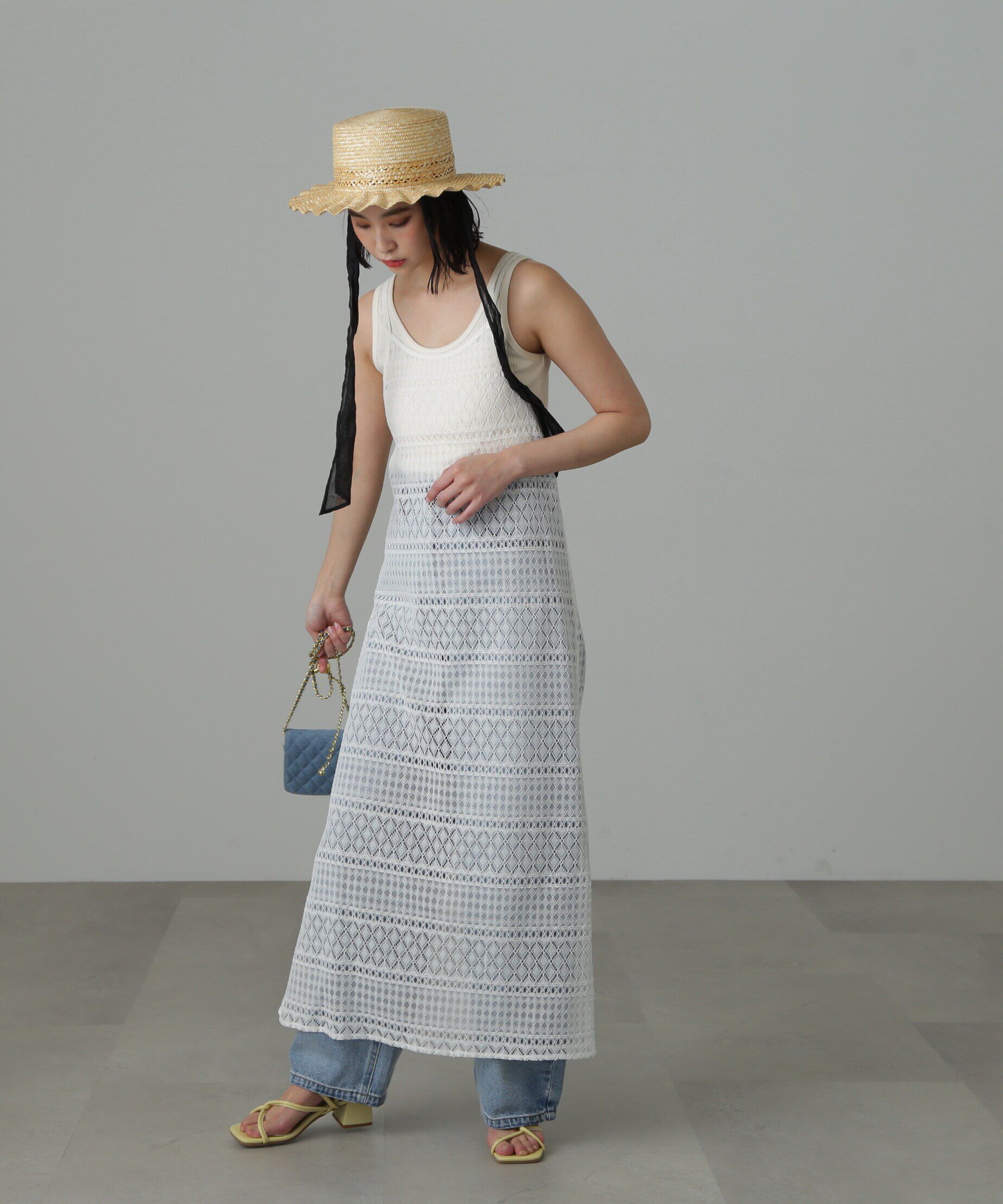  「レースキャミワンピース」|ワンピース|