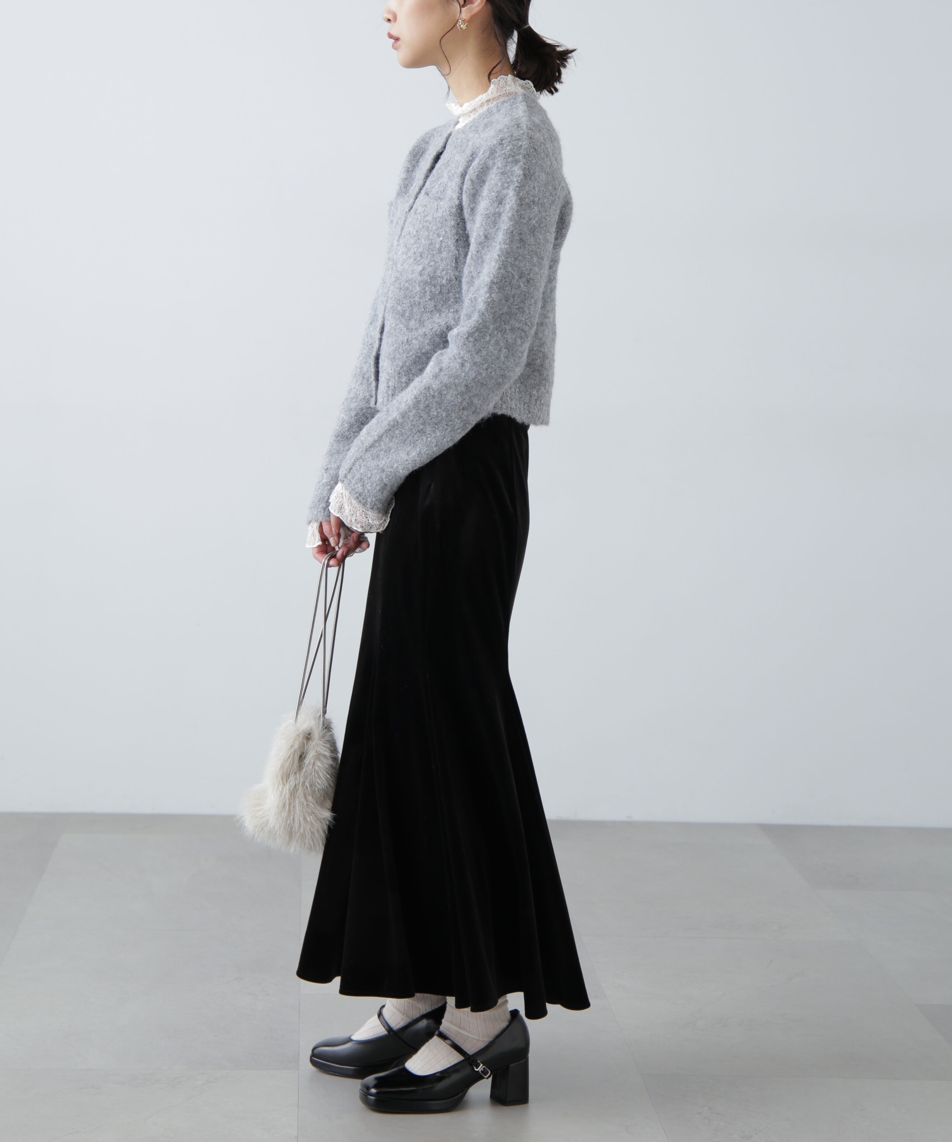  「コンパクトシャギーニットカーディガン」|ニット・セーター|