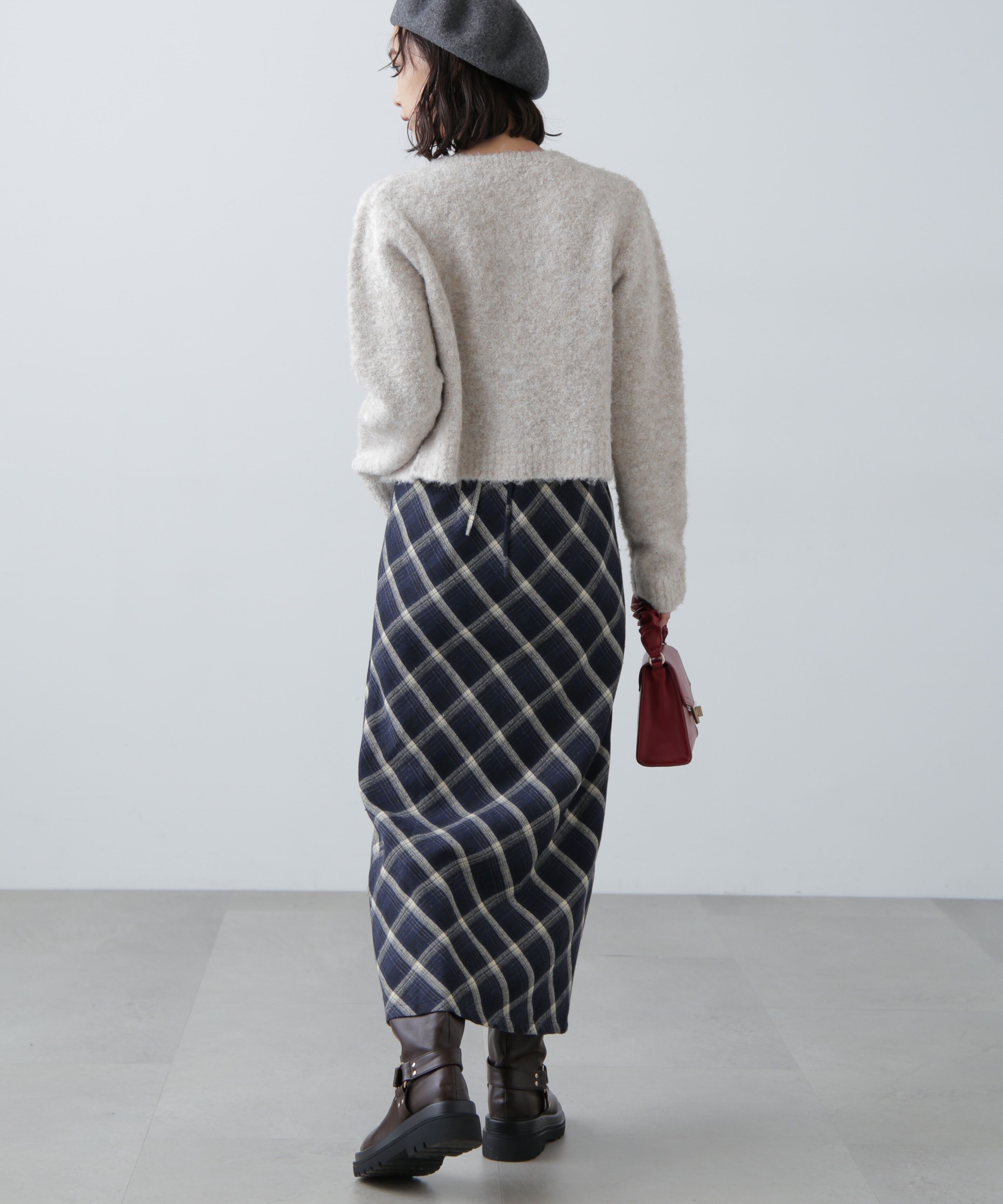  「コンパクトシャギーニットカーディガン」|ニット・セーター|