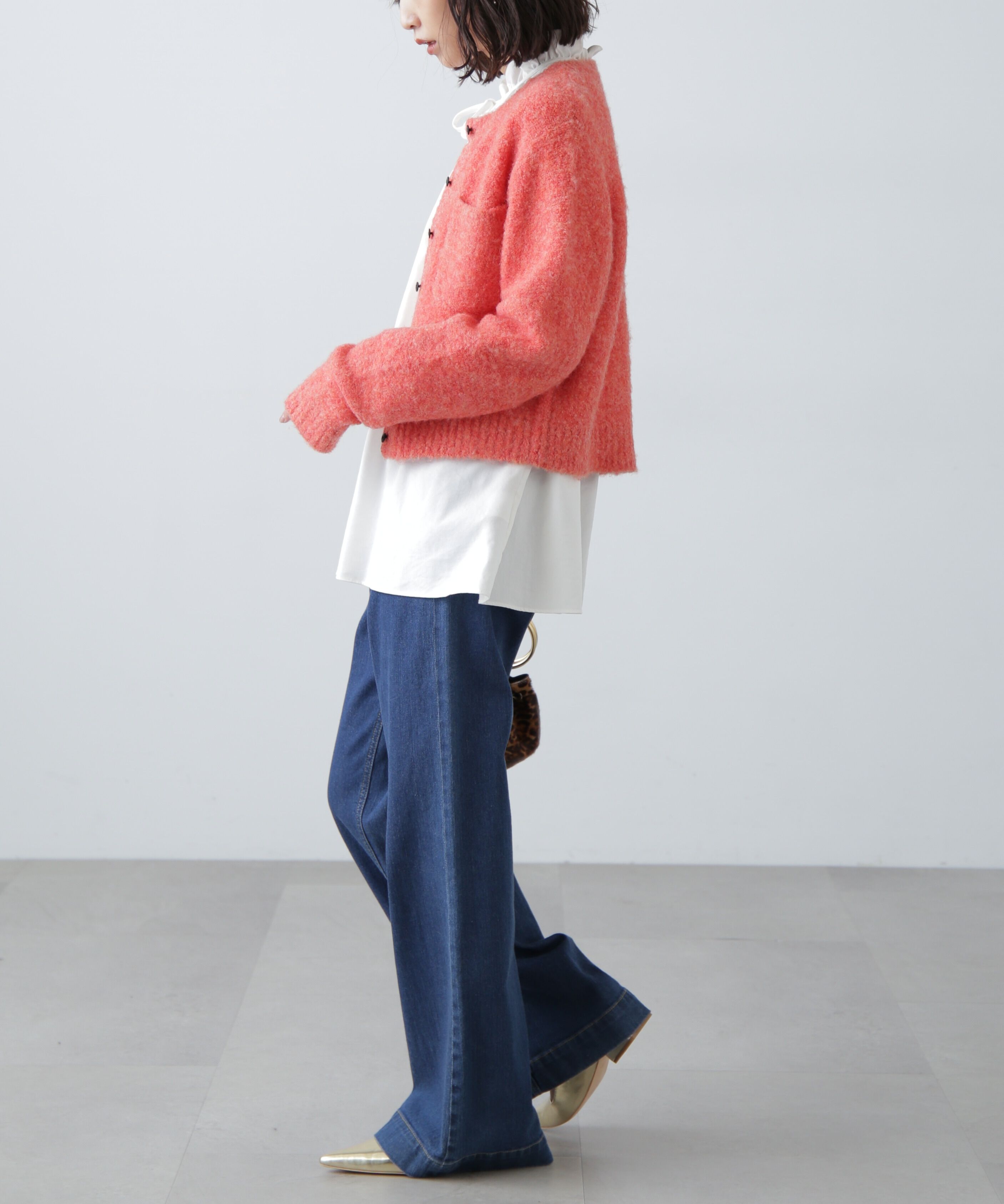  「コンパクトシャギーニットカーディガン」|ニット・セーター|