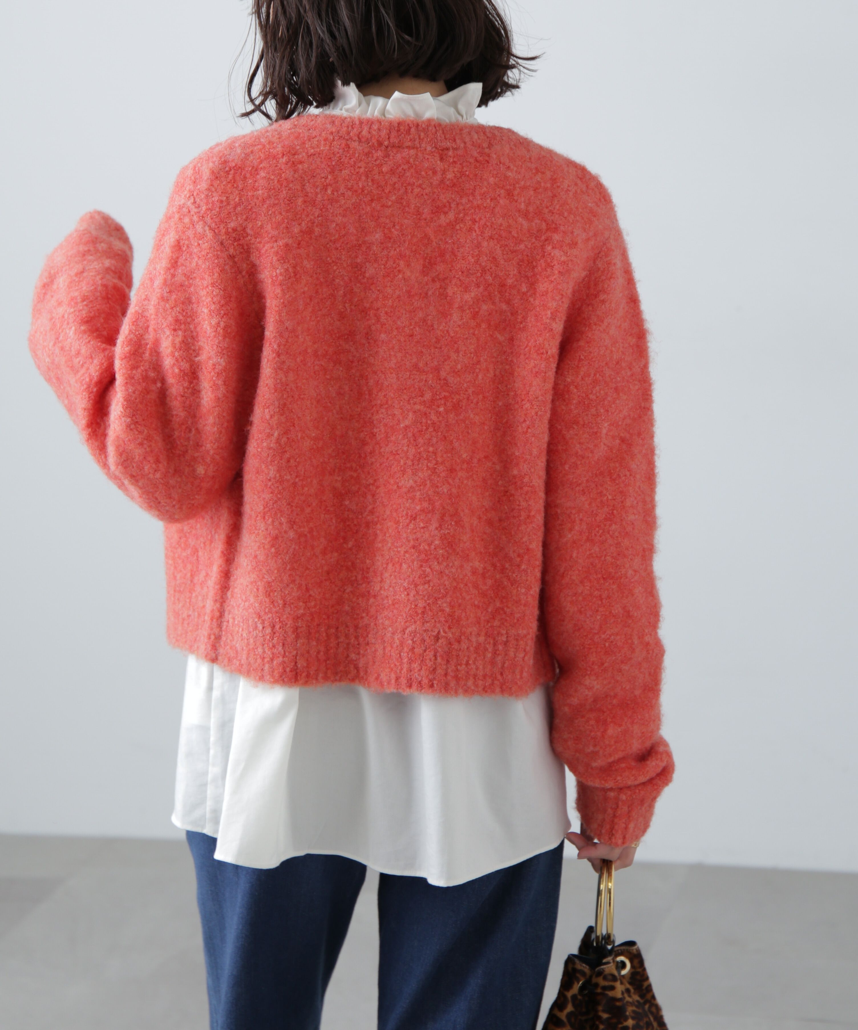  「コンパクトシャギーニットカーディガン」|ニット・セーター|