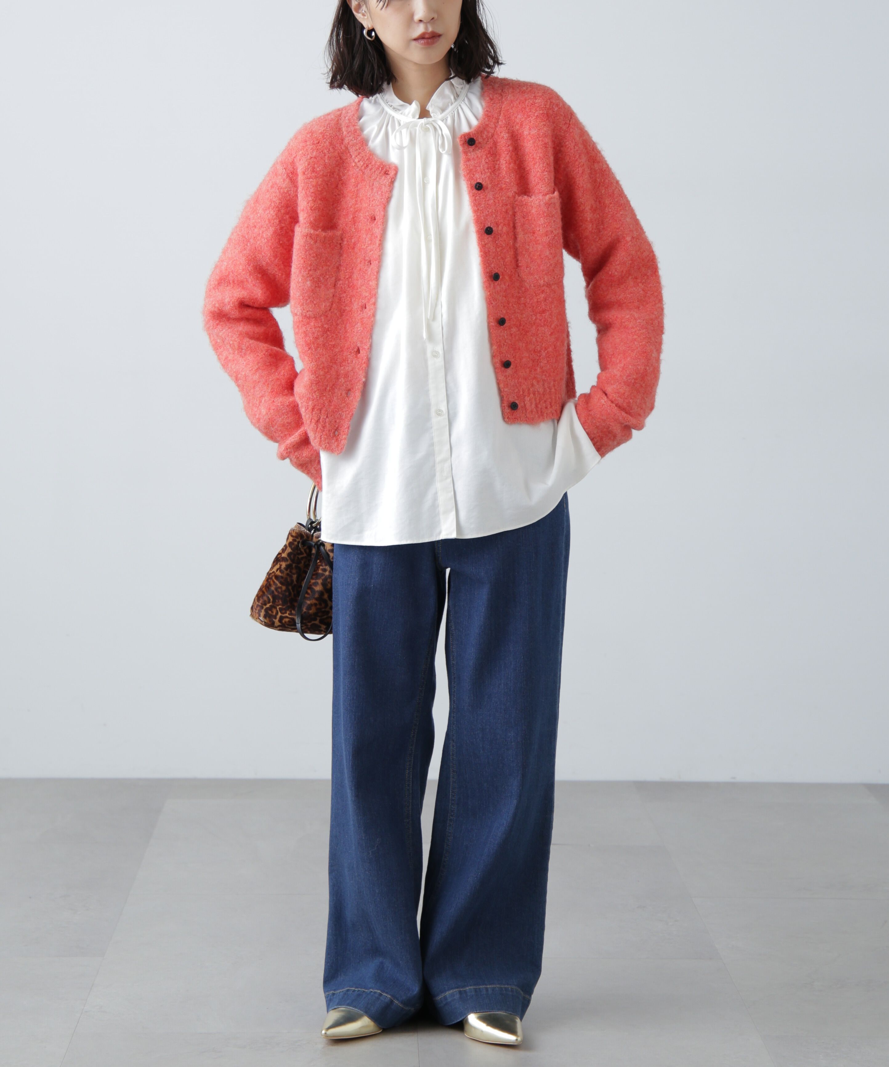  「コンパクトシャギーニットカーディガン」|ニット・セーター|