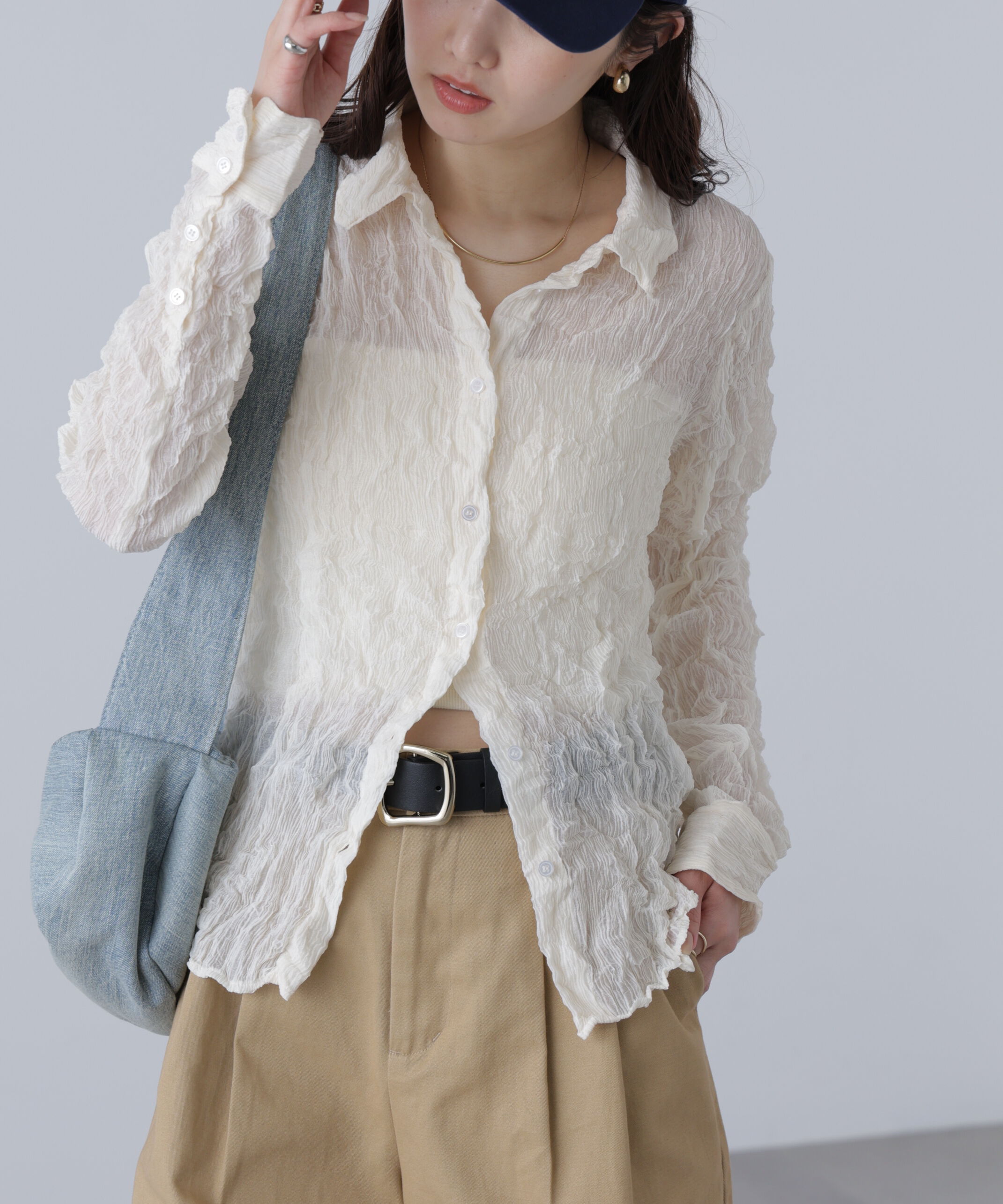  「シアースリムシャツ」|シャツ・ブラウス|