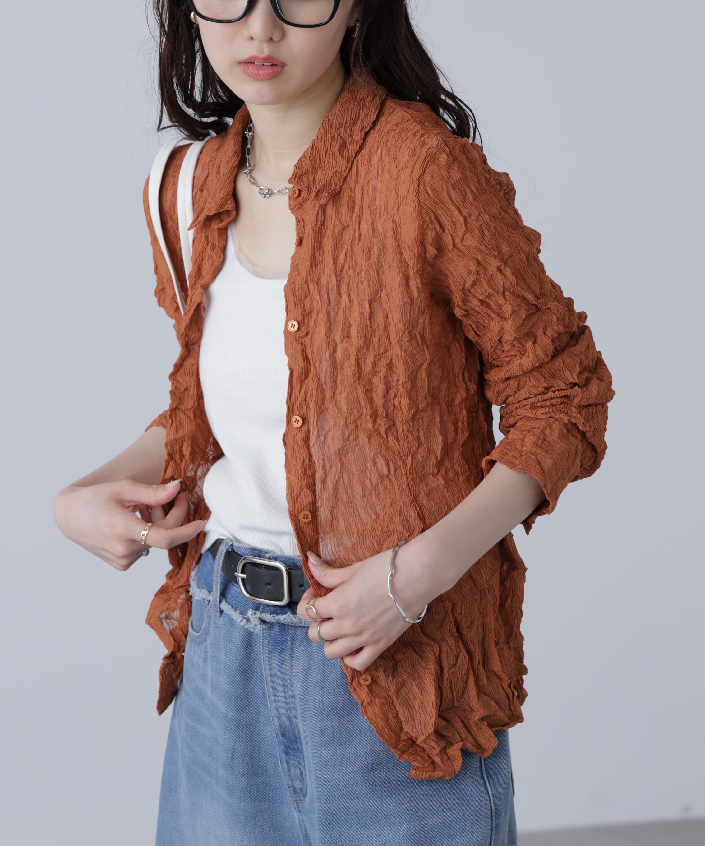  「シアースリムシャツ」|シャツ・ブラウス|