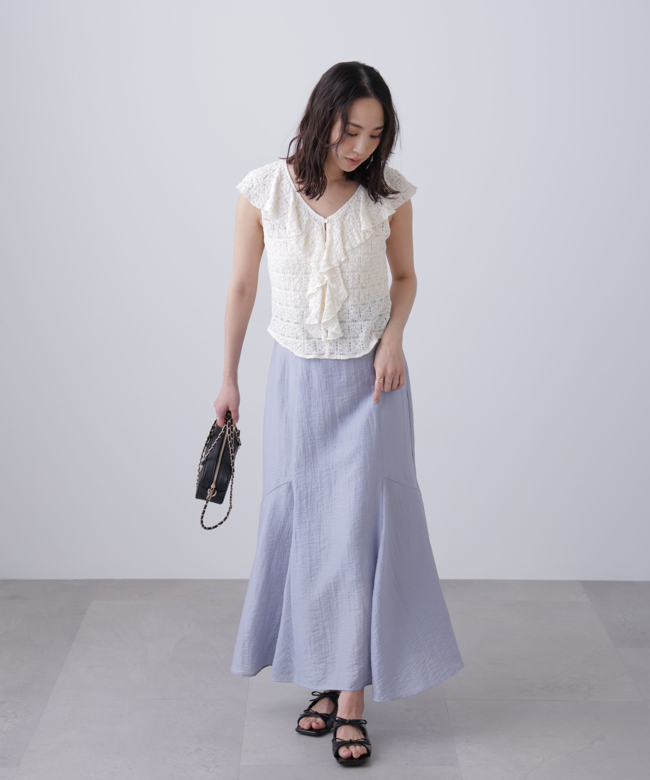  「アソートサイドフレアマーメイドスカート」|スカート|