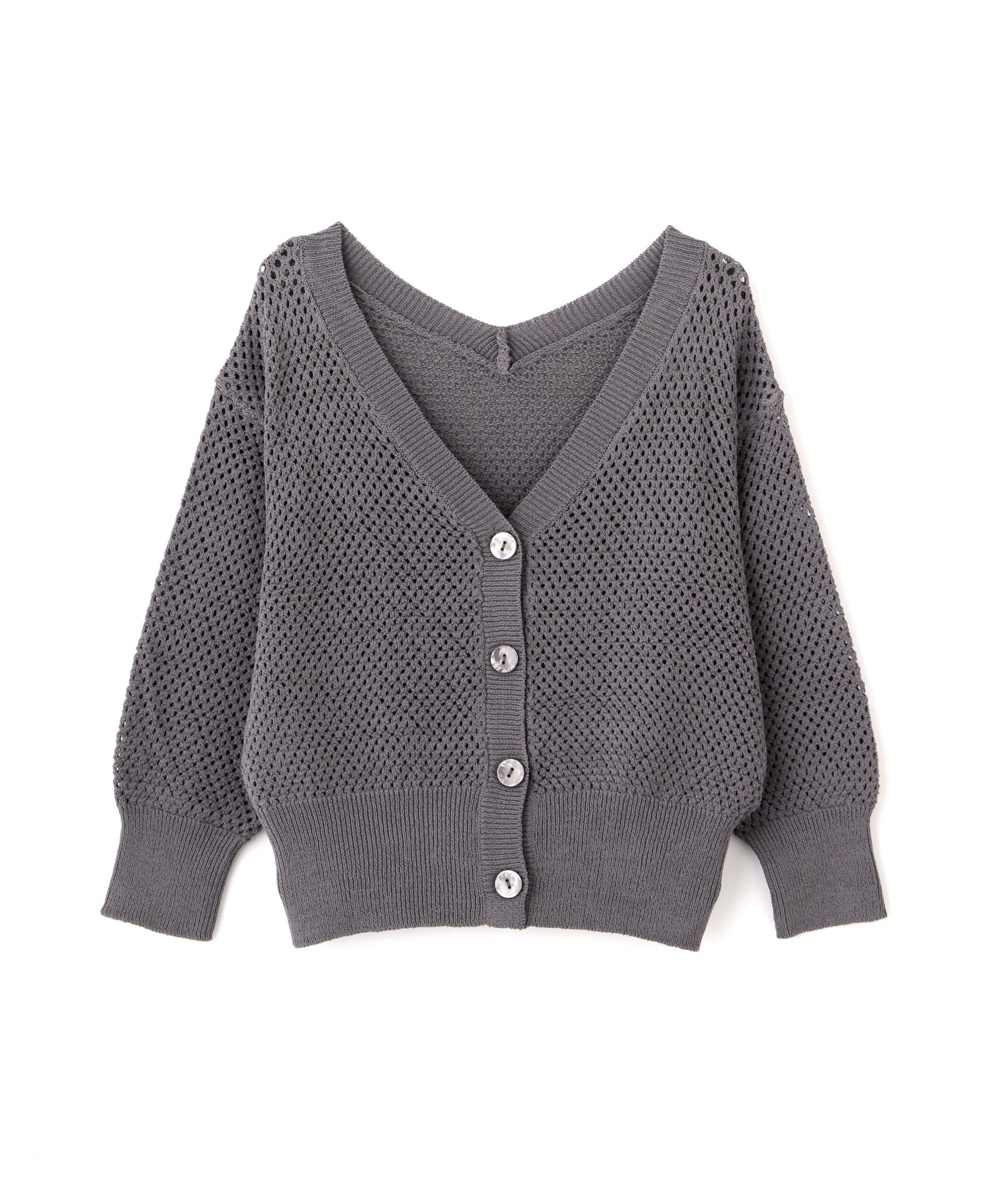  「メッシュユルカーディガン」|ニット・セーター|