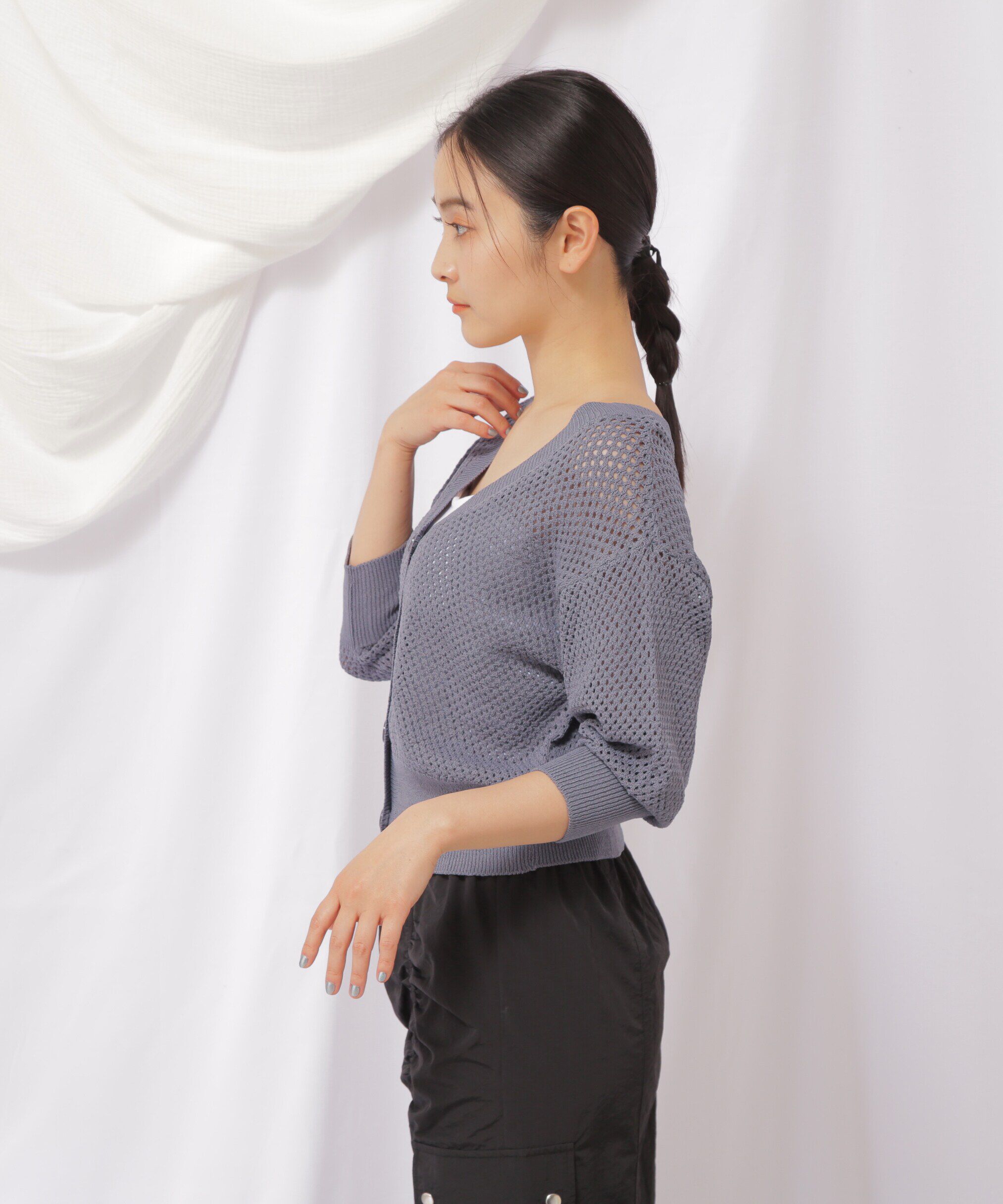  「メッシュユルカーディガン」|ニット・セーター|