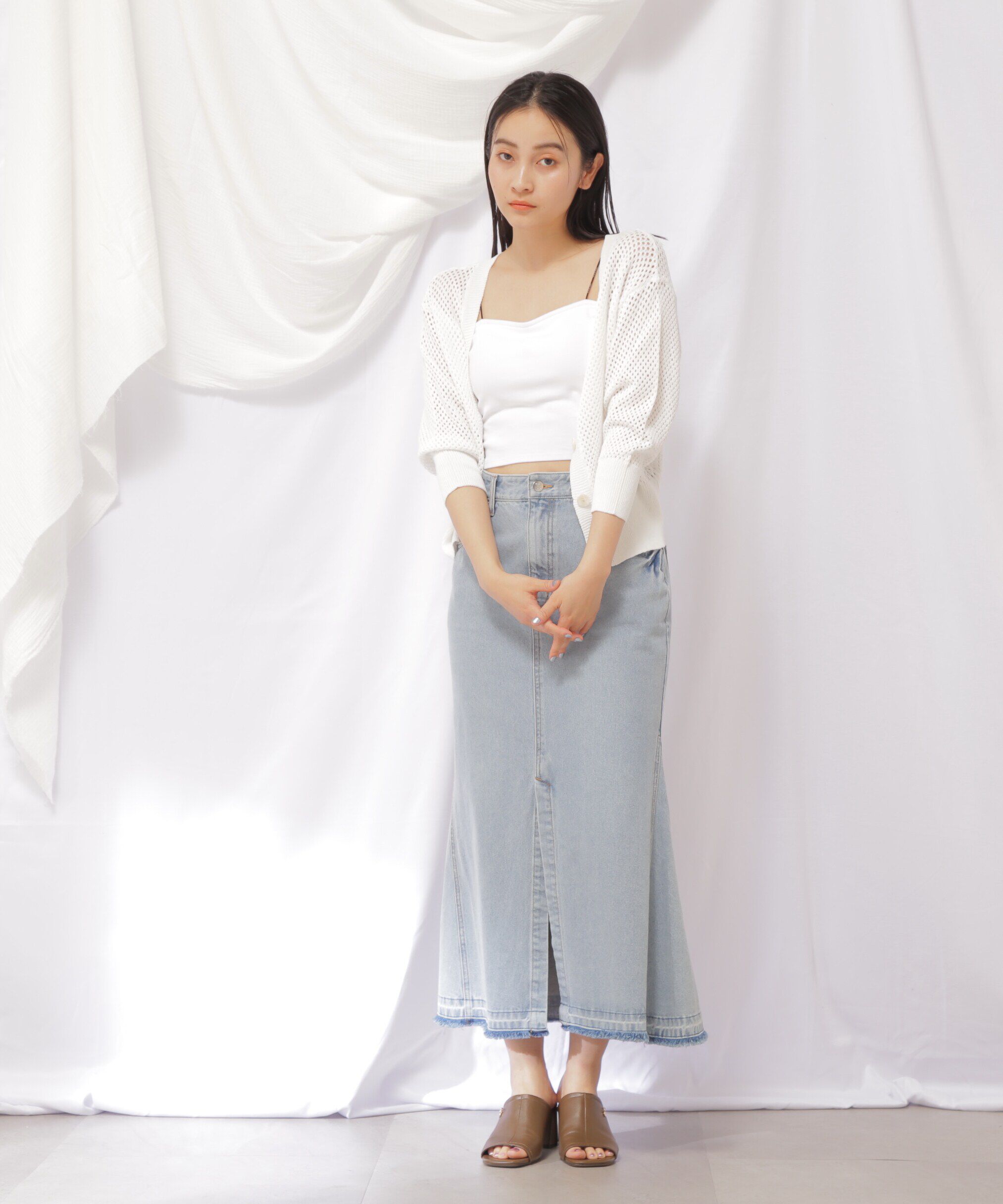  「メッシュユルカーディガン」|ニット・セーター|