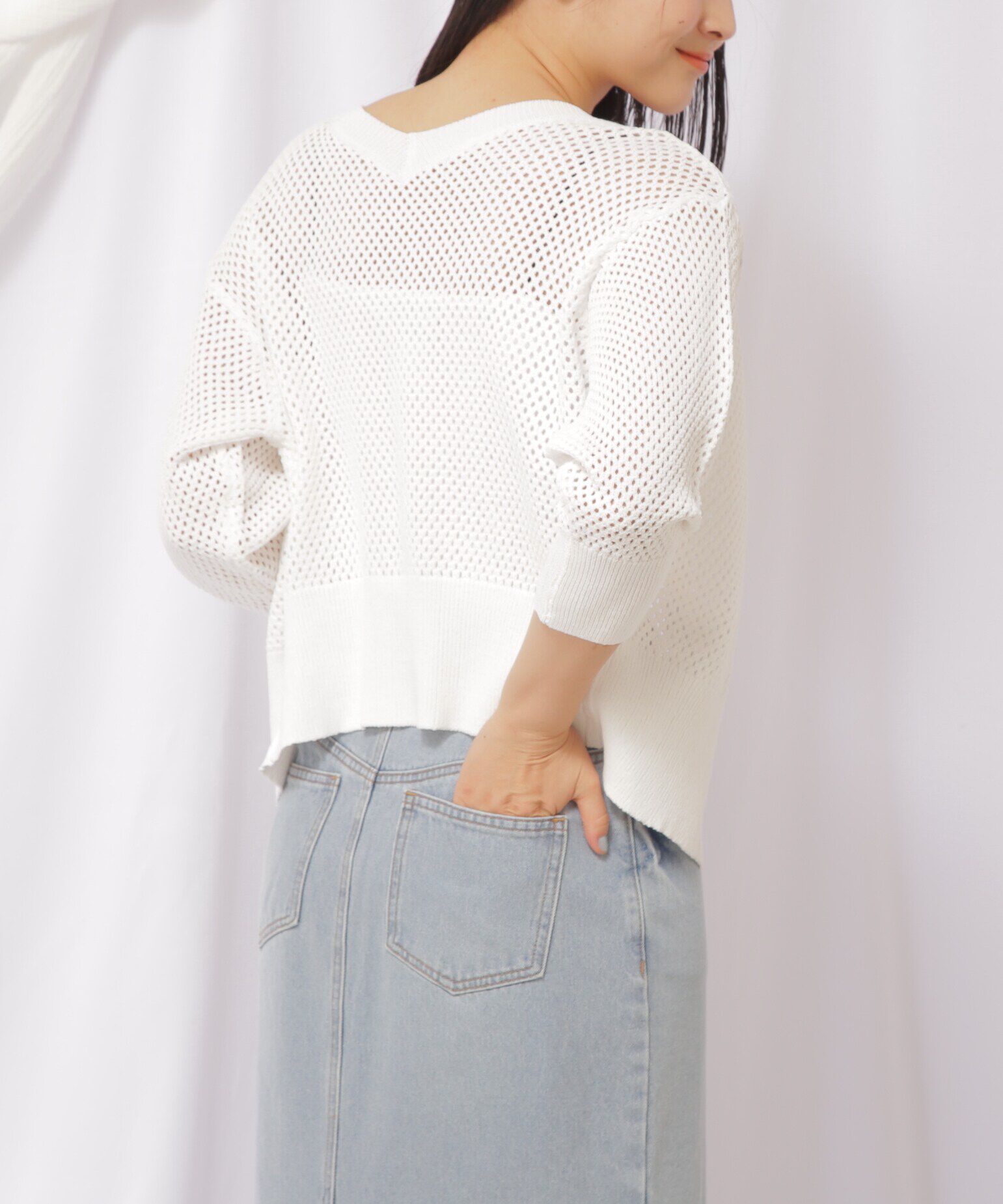  「メッシュユルカーディガン」|ニット・セーター|