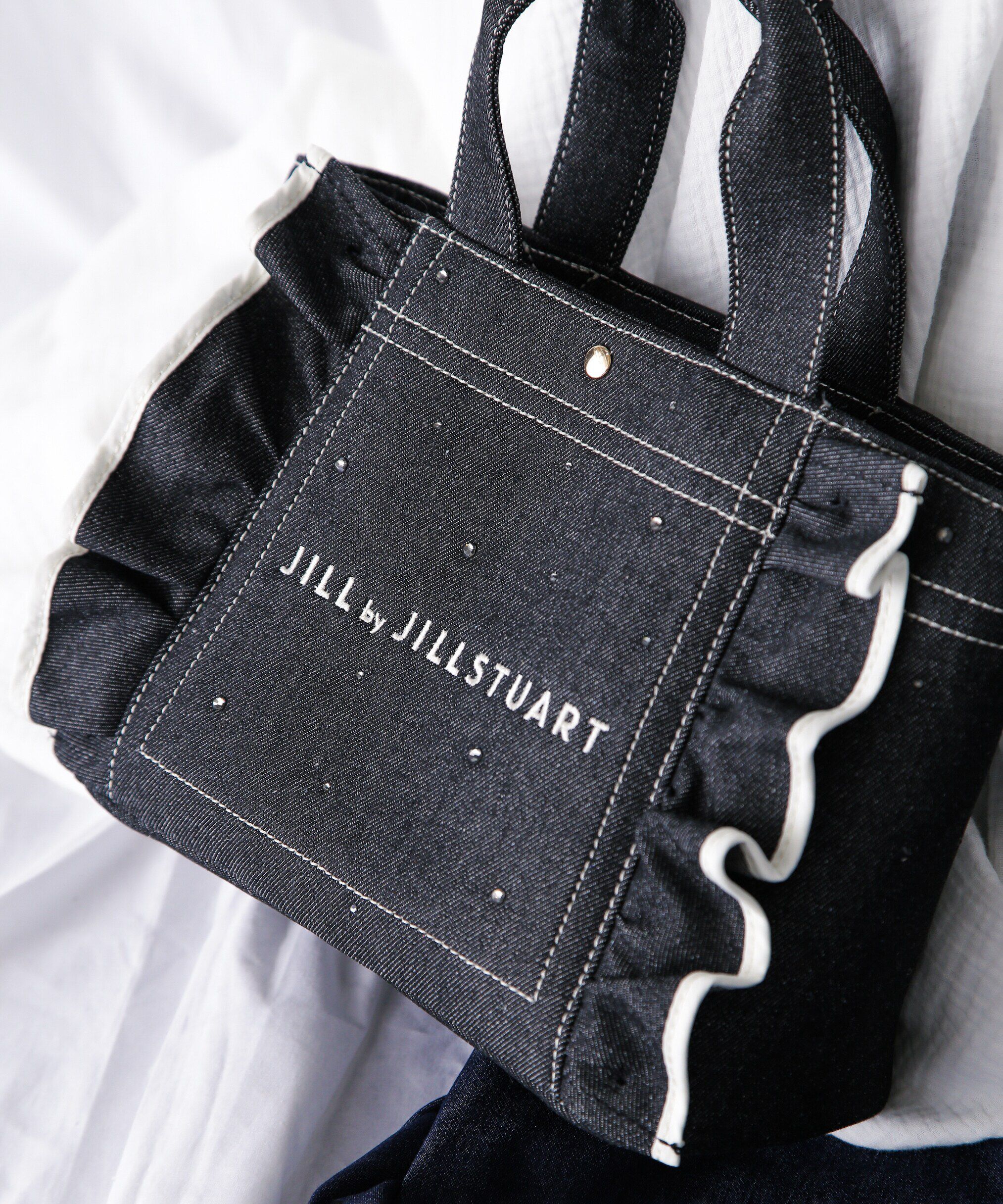  「WEB限定：ビジューフリルトート　」|その他|