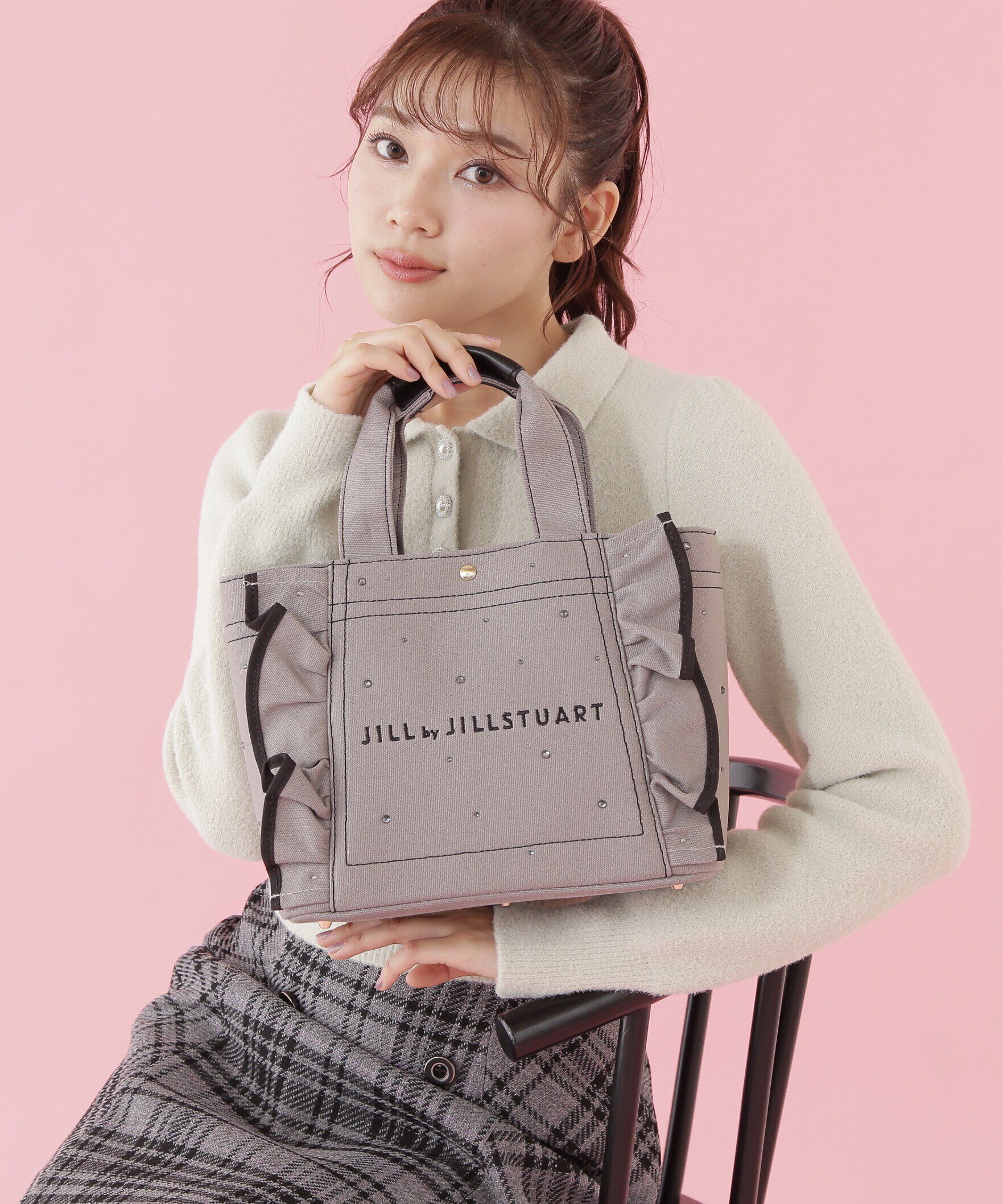  「WEB限定：ビジューフリルトート　」|その他|