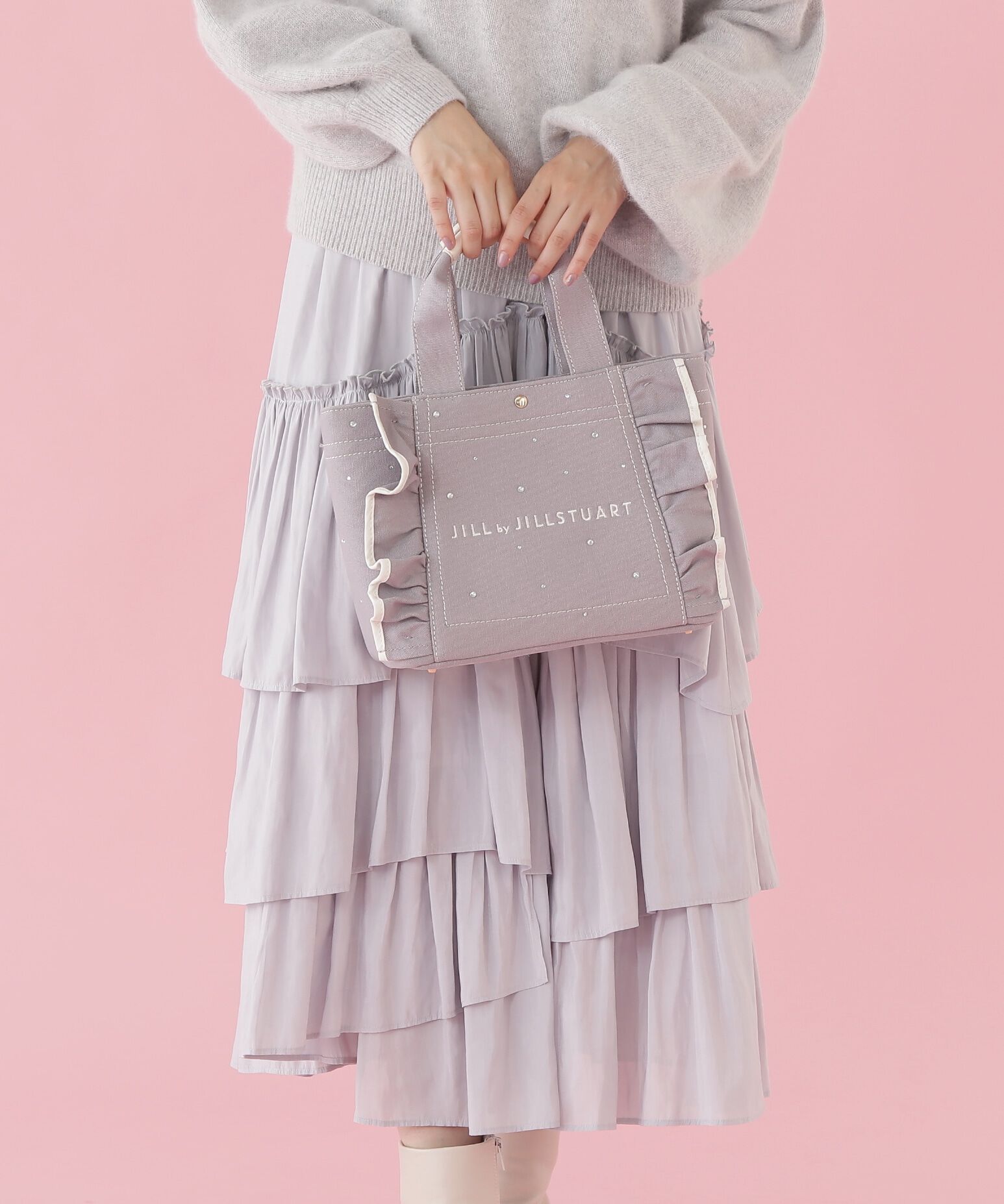  「WEB限定：ビジューフリルトート　」|その他|