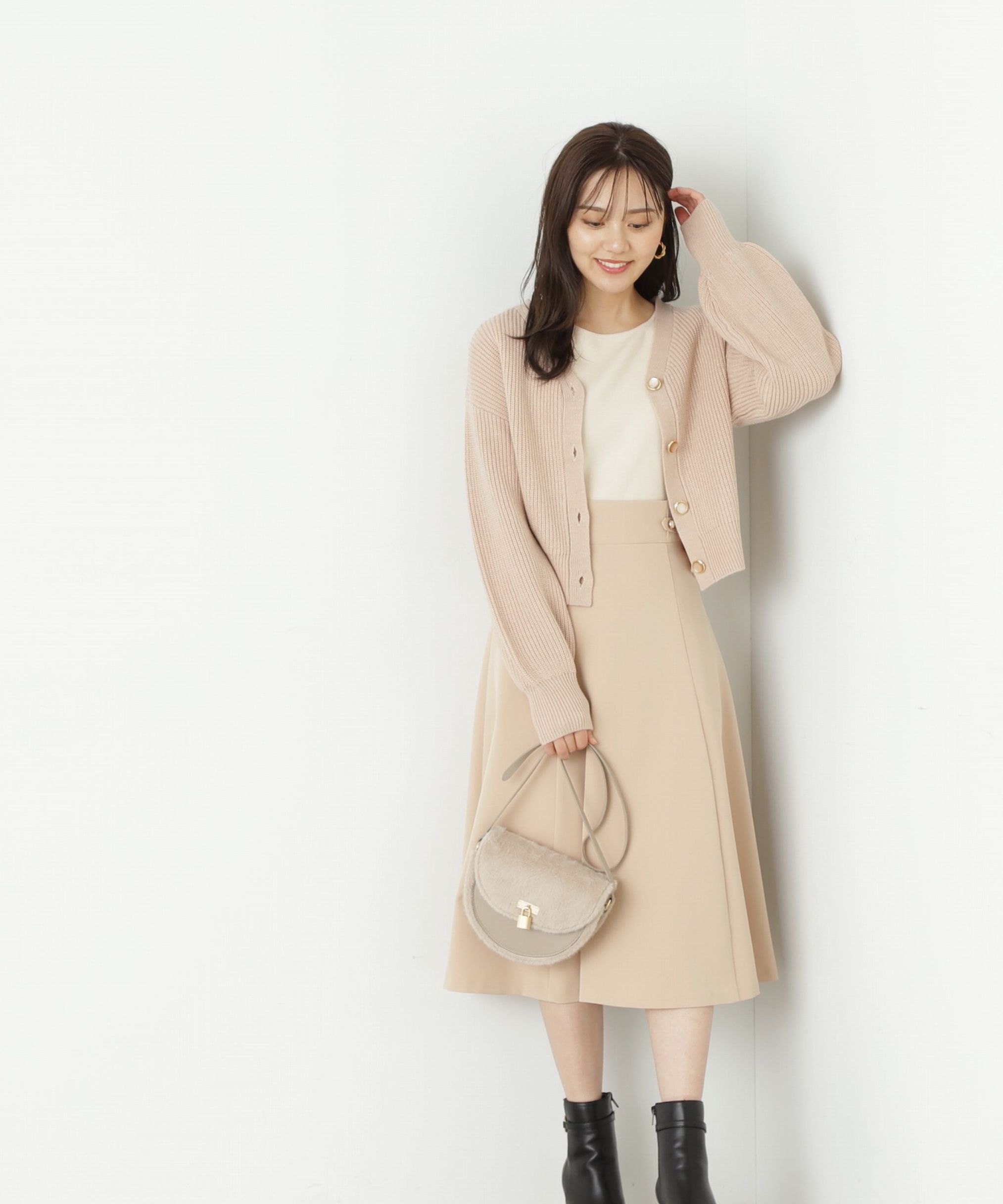 PROPORTION BODY DRESSING「チェーンタブフレアースカート」|スカート|