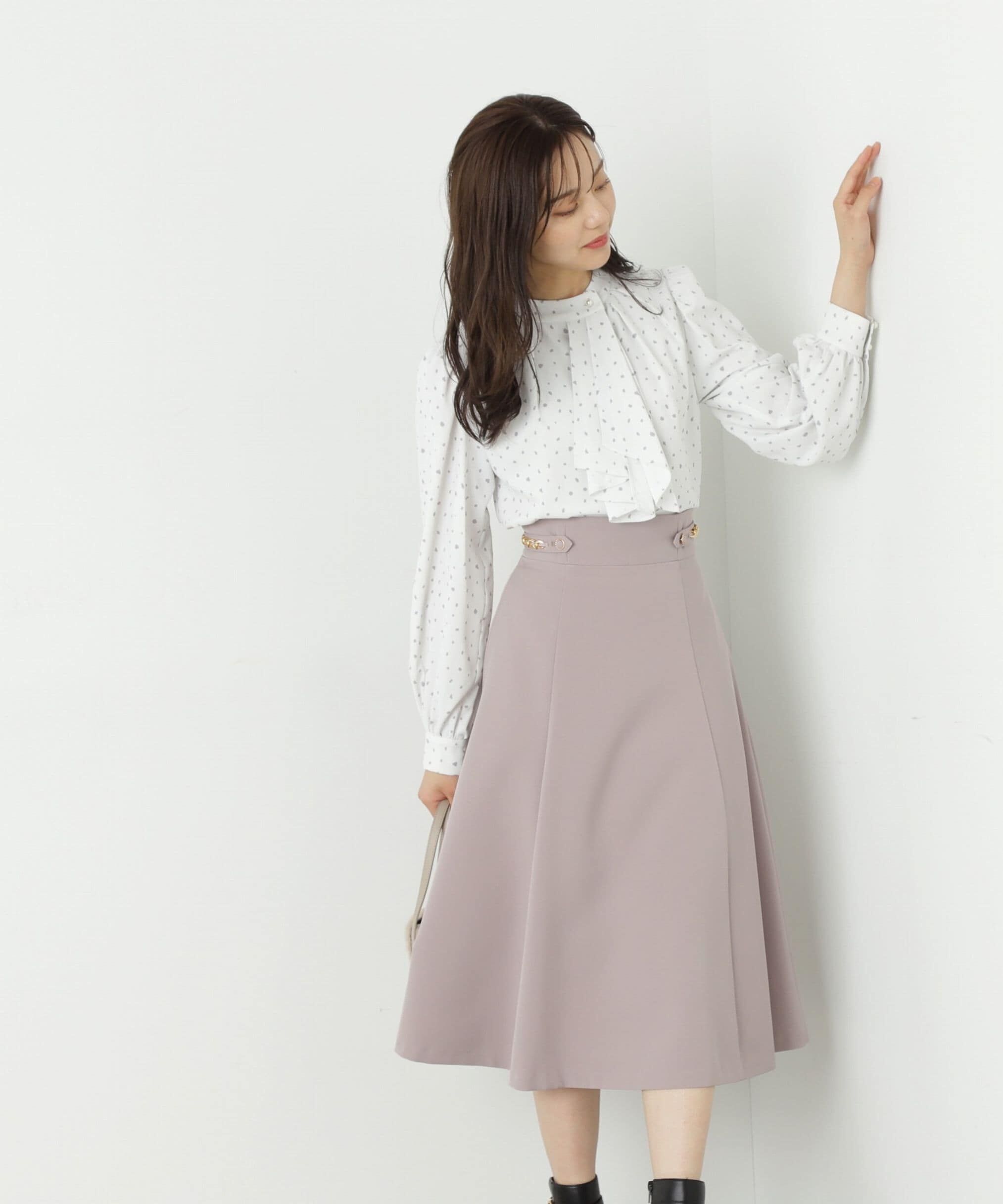 PROPORTION BODY DRESSING「チェーンタブフレアースカート」|スカート|