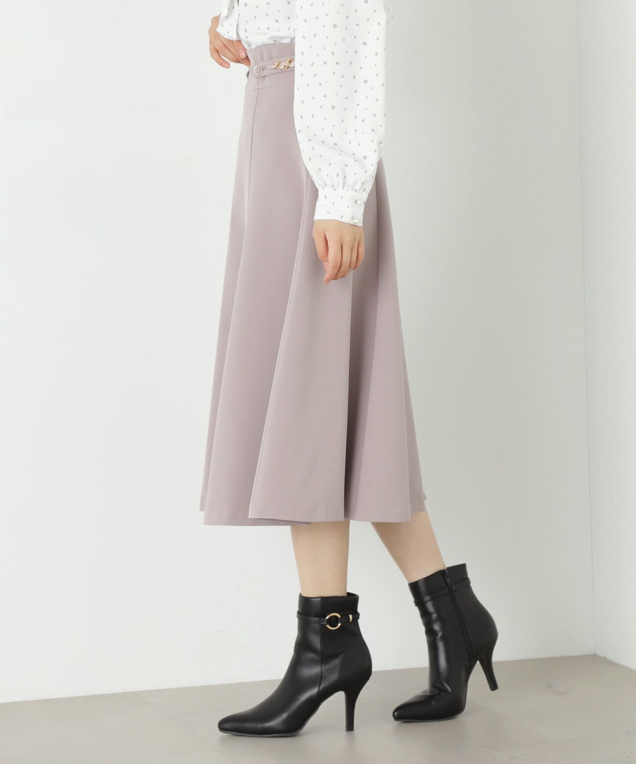 PROPORTION BODY DRESSING「チェーンタブフレアースカート」|スカート|