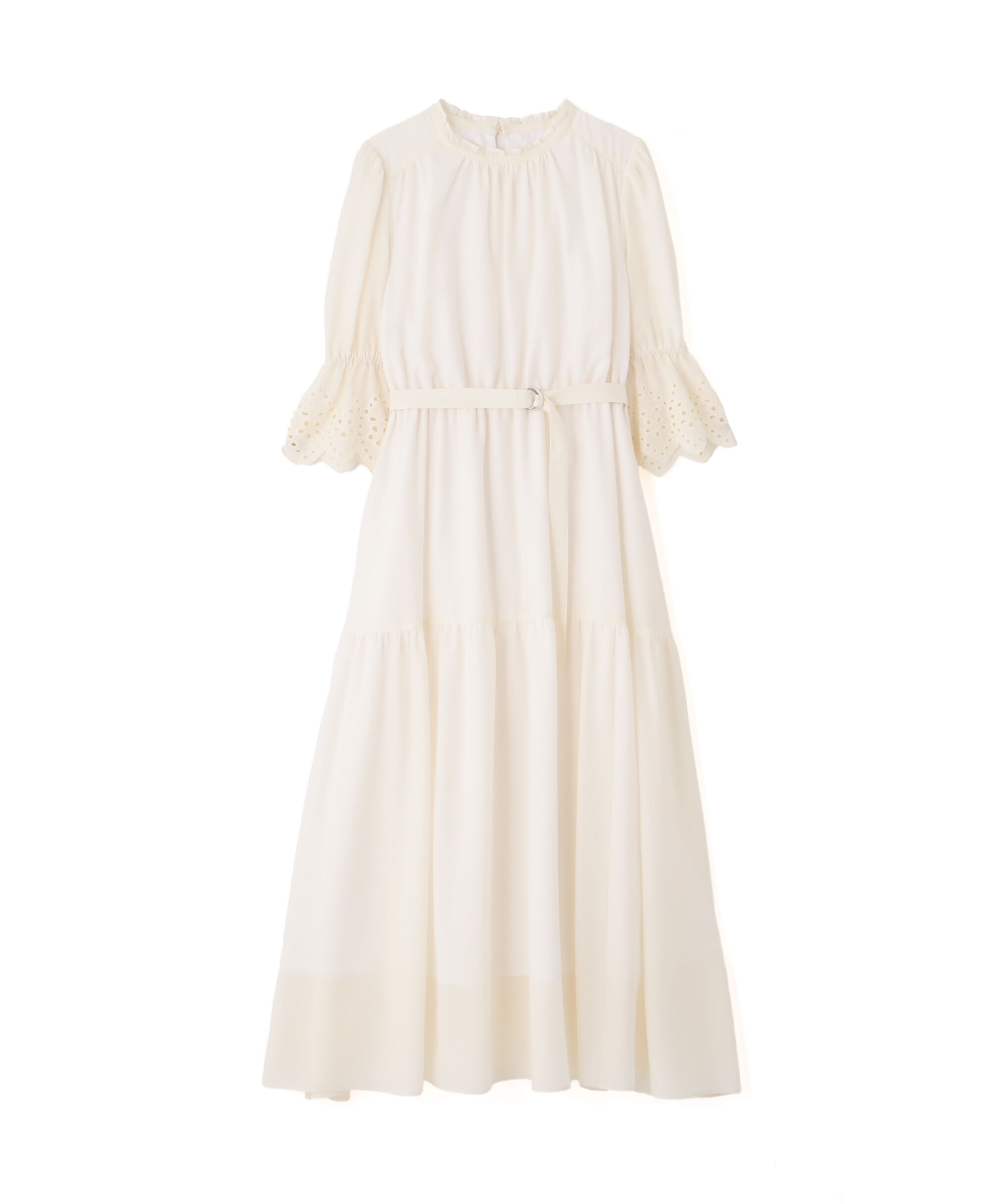 PROPORTION BODY DRESSING「刺繍レーススリーブティアードワンピース」|ワンピース|