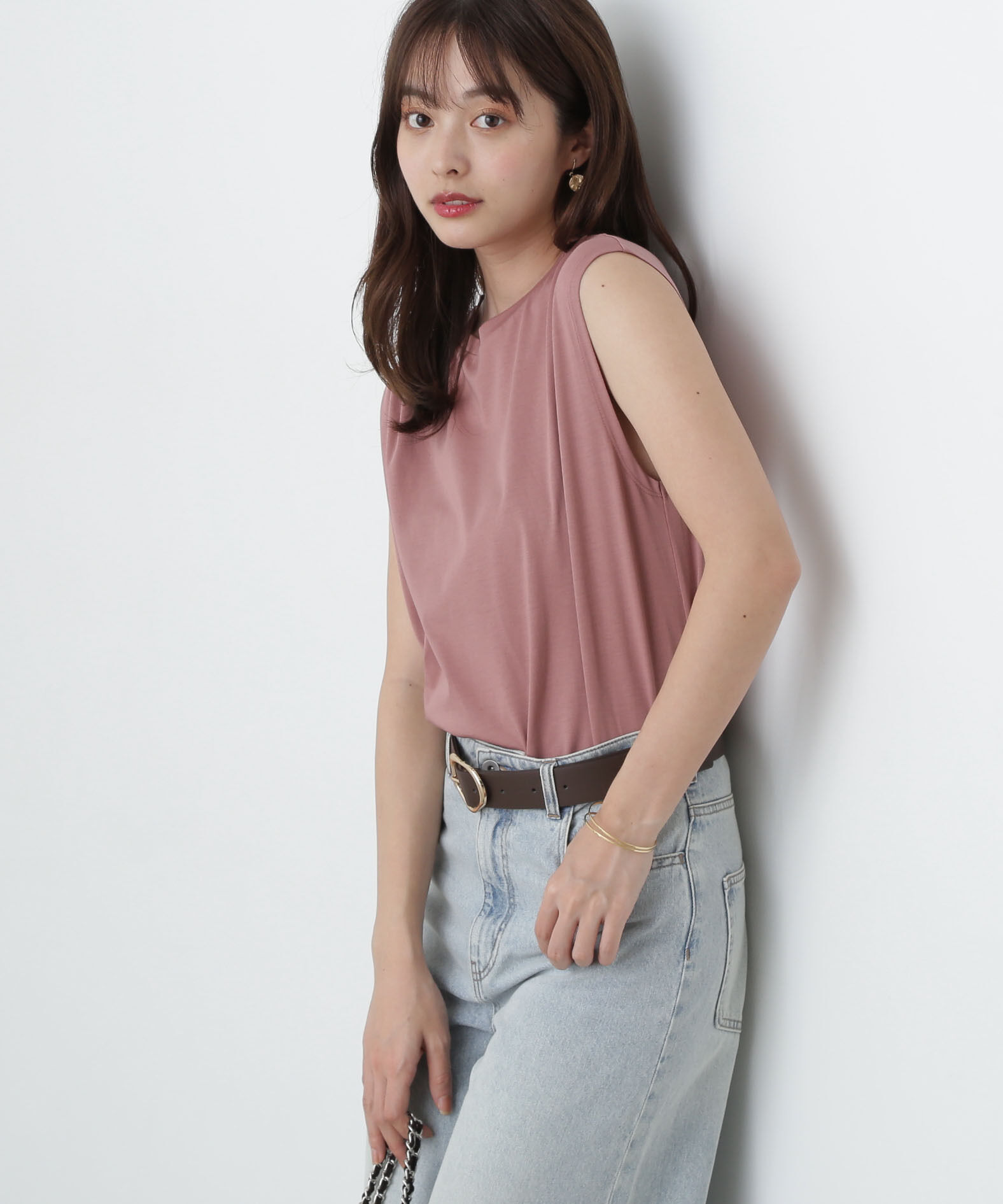 PROPORTION BODY DRESSING「ベーシックTシャツ」|Tシャツ・カットソー|ピンク