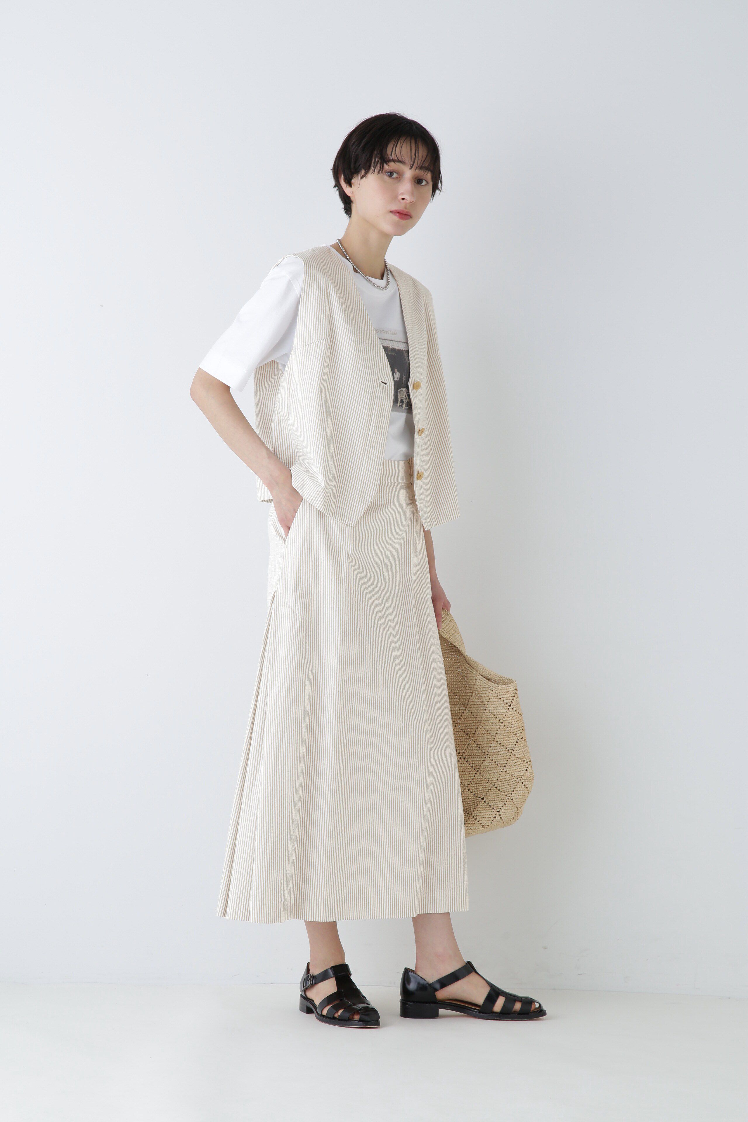  「◆サッカーストライプスカート」|スカート|