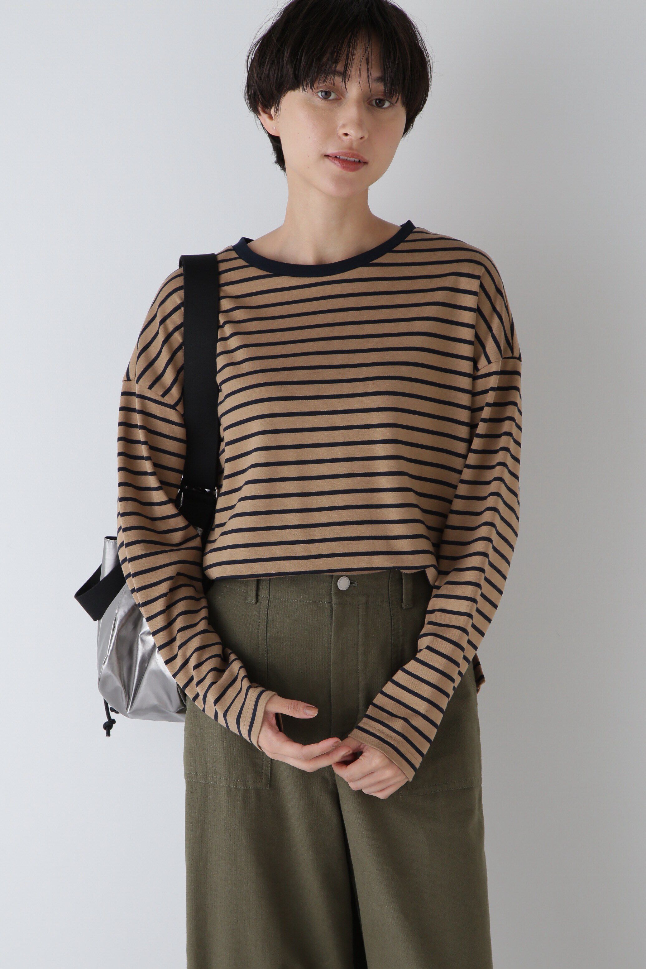  「◆ストレッチポンチボーダープルオーバー」|Tシャツ・カットソー|キャメル&times;ネ  3