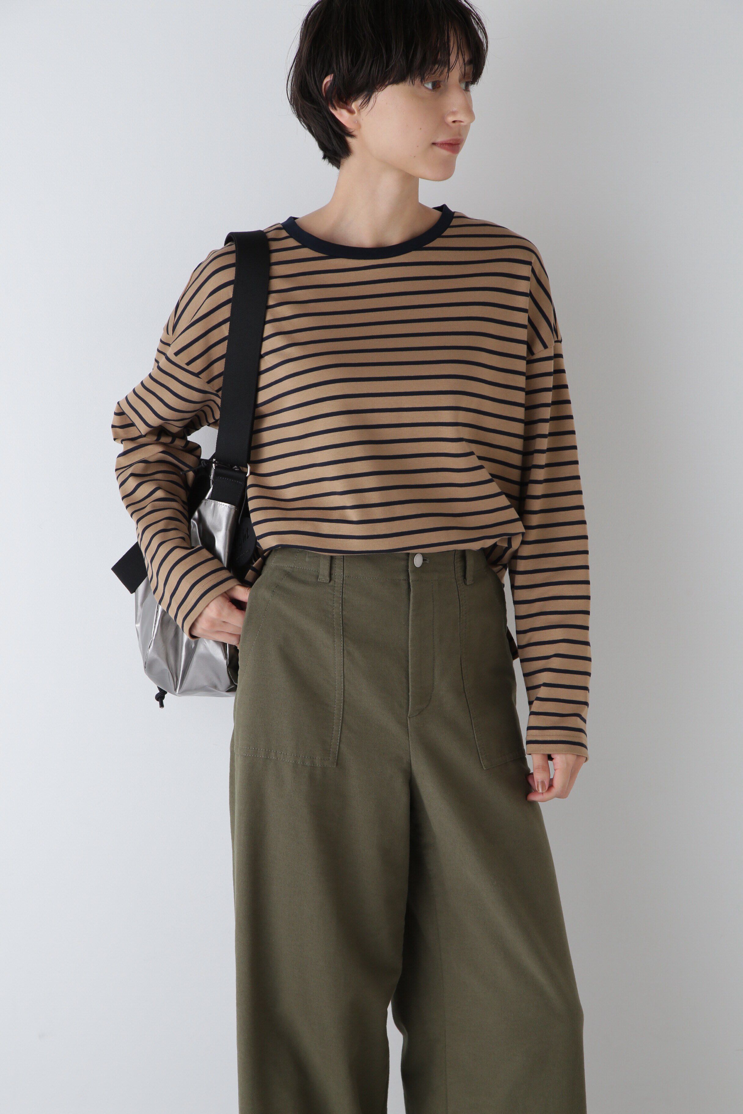  「◆ストレッチポンチボーダープルオーバー」|Tシャツ・カットソー|