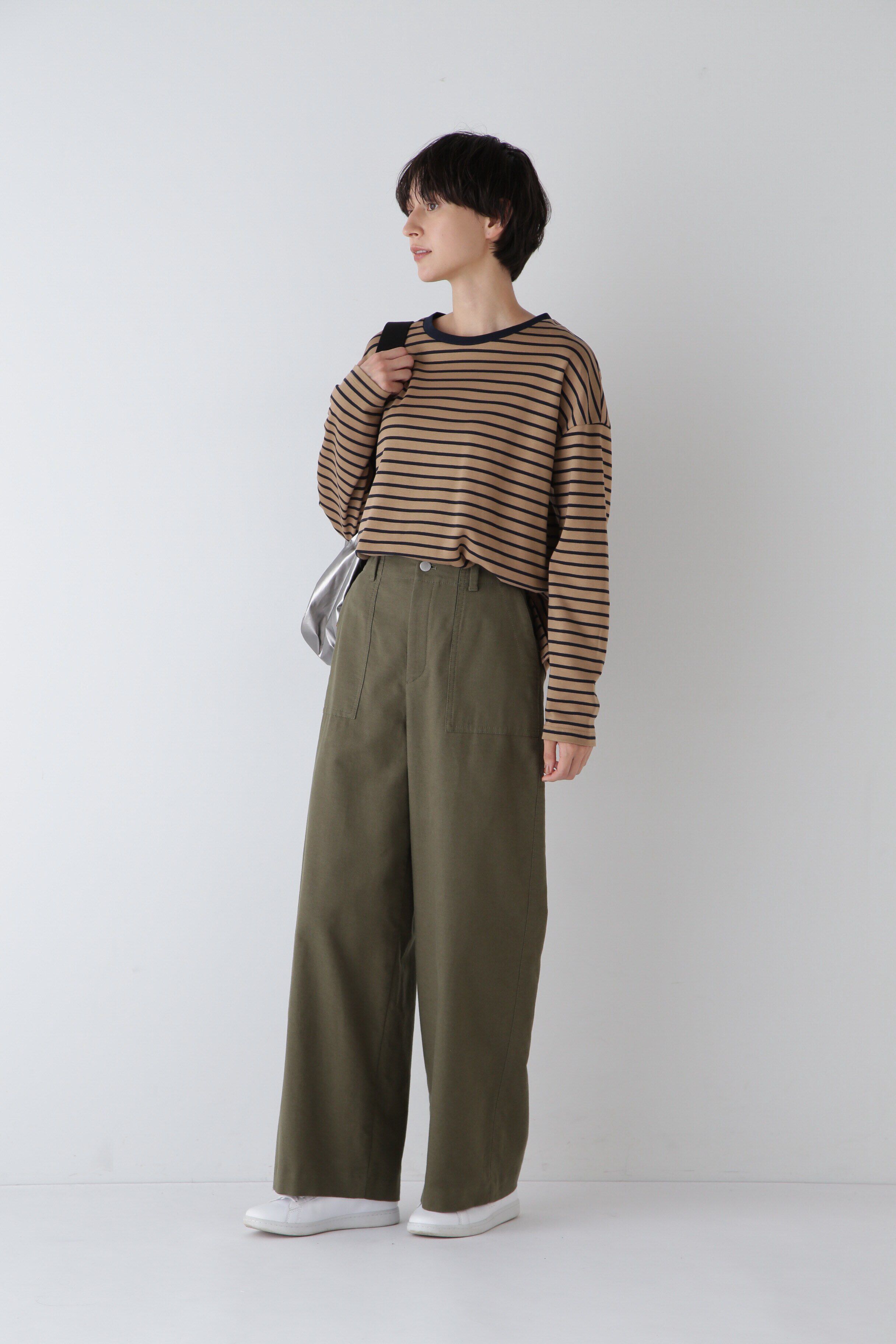  「◆ストレッチポンチボーダープルオーバー」|Tシャツ・カットソー|