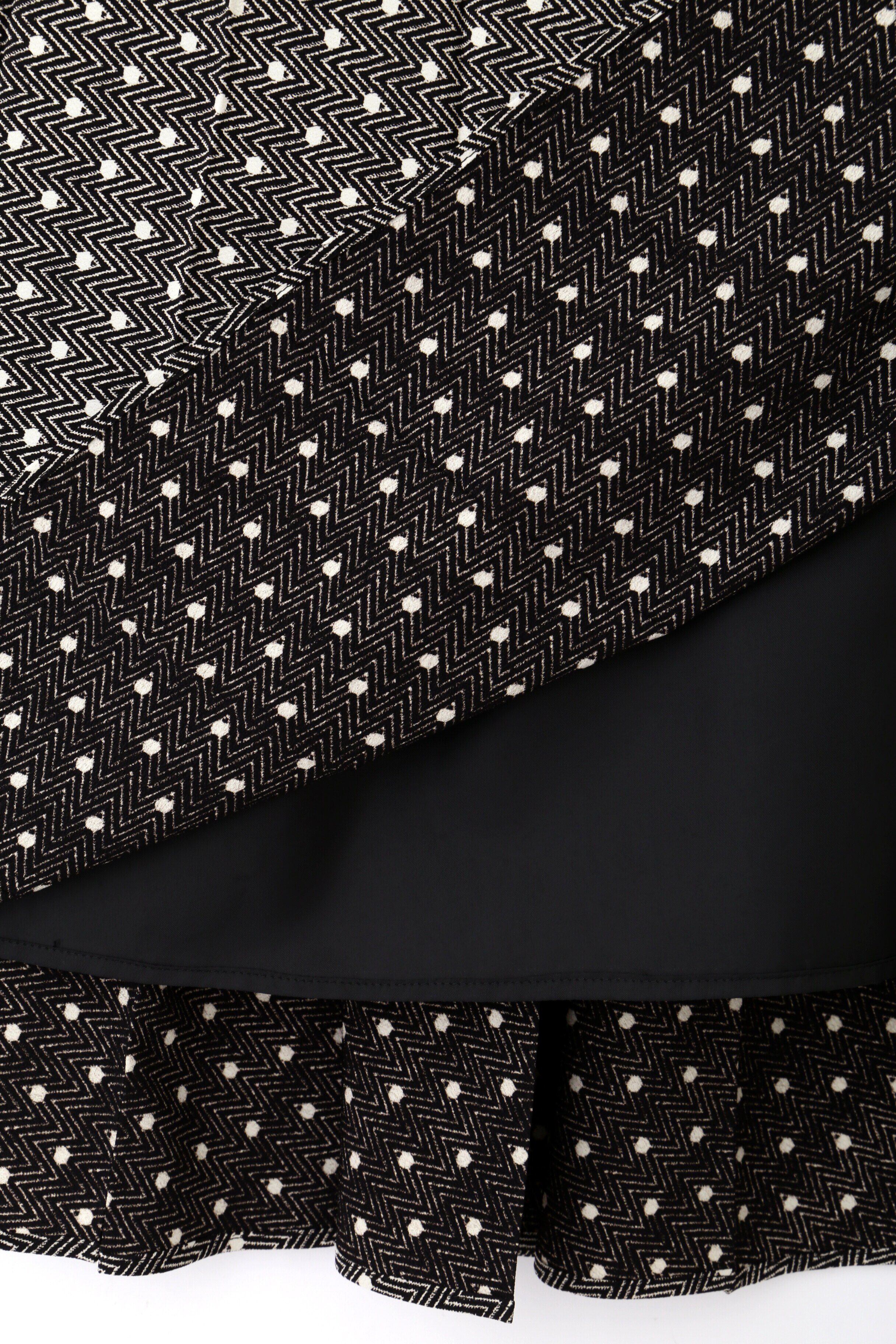  「◆デシンドットプリントアコーディオンプリーツスカート」|スカート|