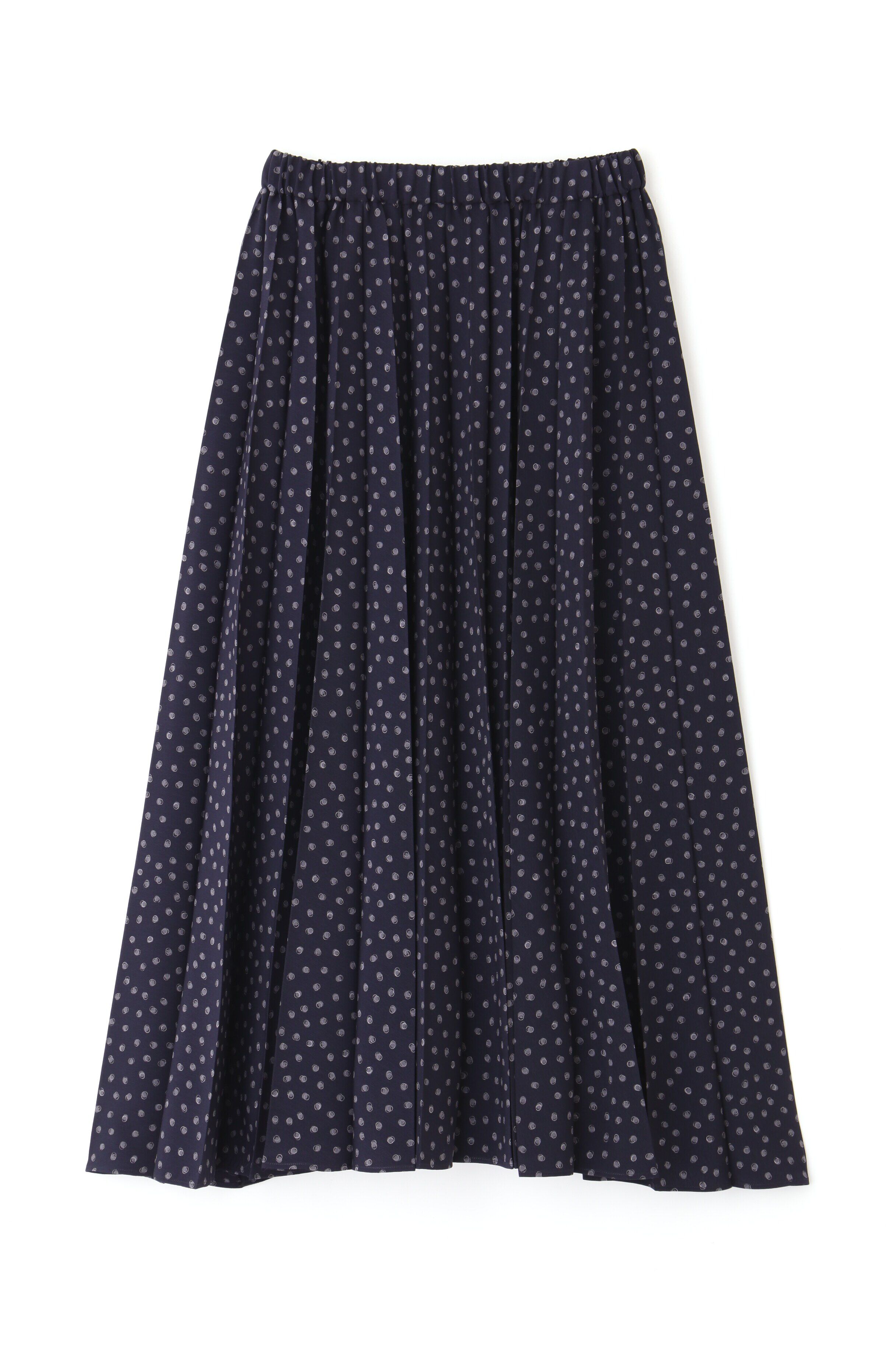  「◆デシンドットプリントアコーディオンプリーツスカート」|スカート|