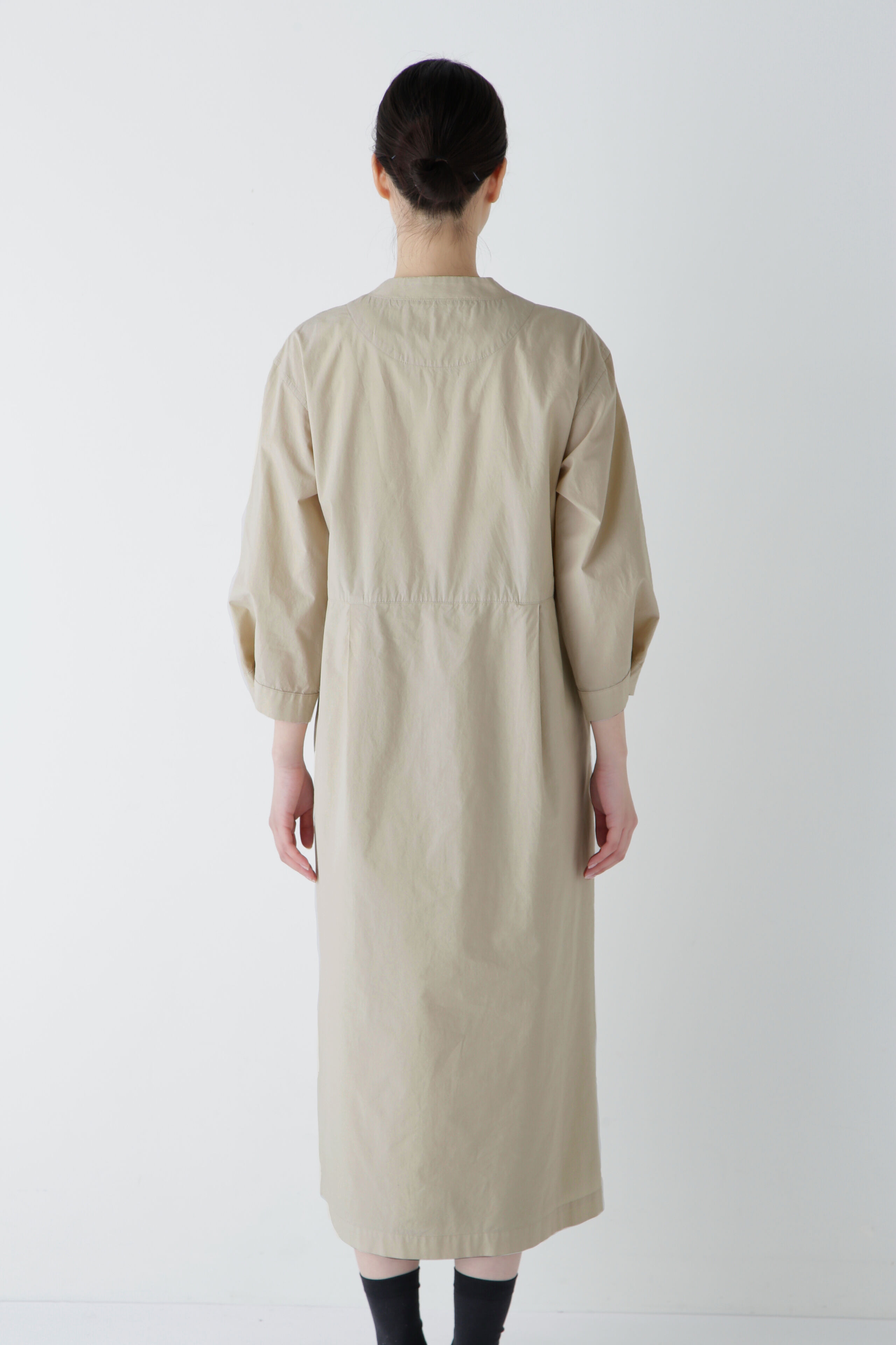  「◆製品染め刻み衿ワンピース」|ワンピース|