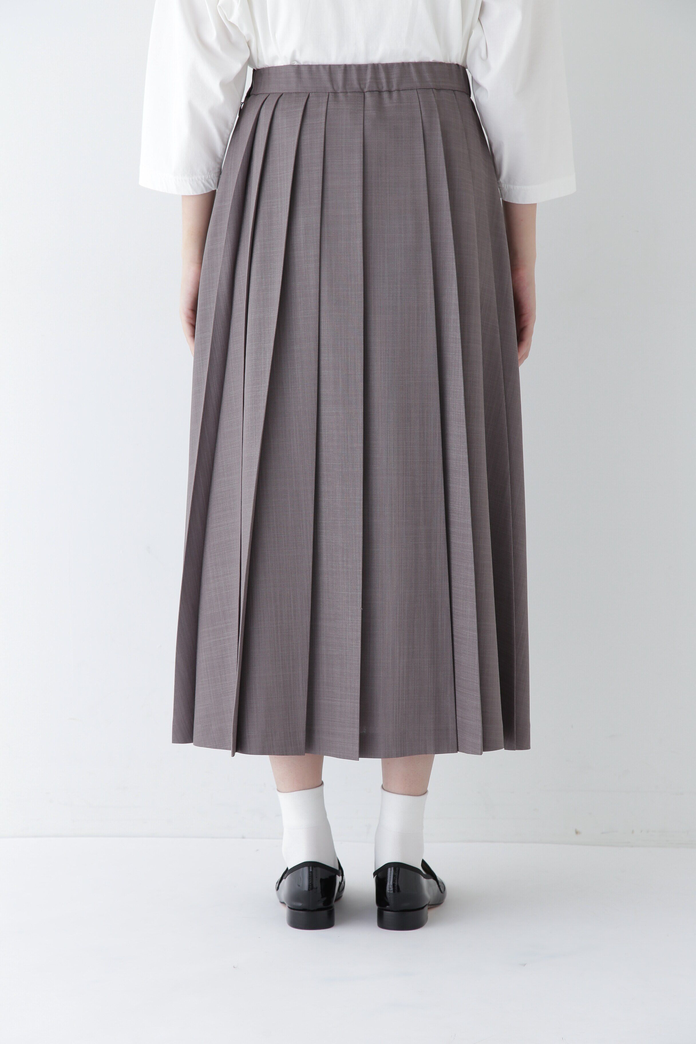  「◆リネンライクブッチャーランダムプリーツスカート」|スカート|