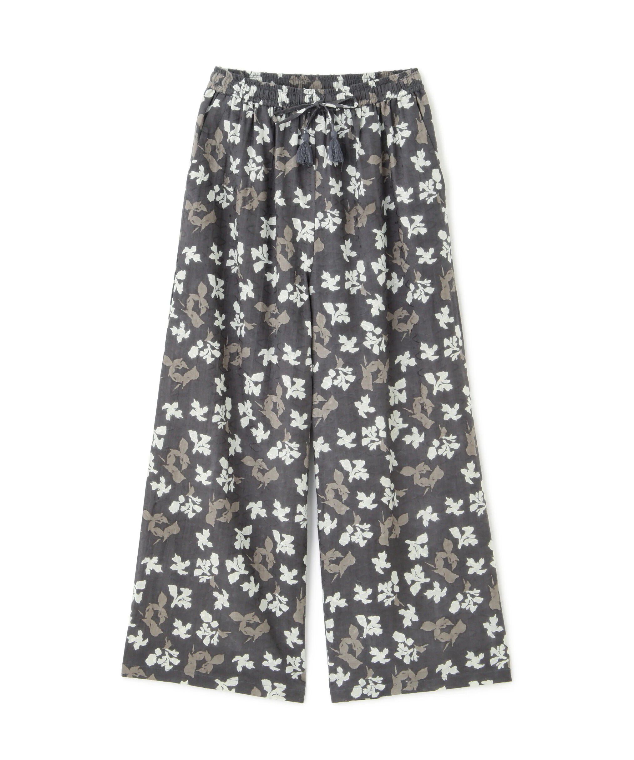  「◆インドドビーリーフプリントイージーセミワイドパンツ」|その他|