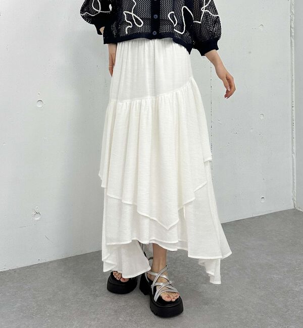 archives「段ティアードイレヘムスカート」|スカート|OFF WHITE