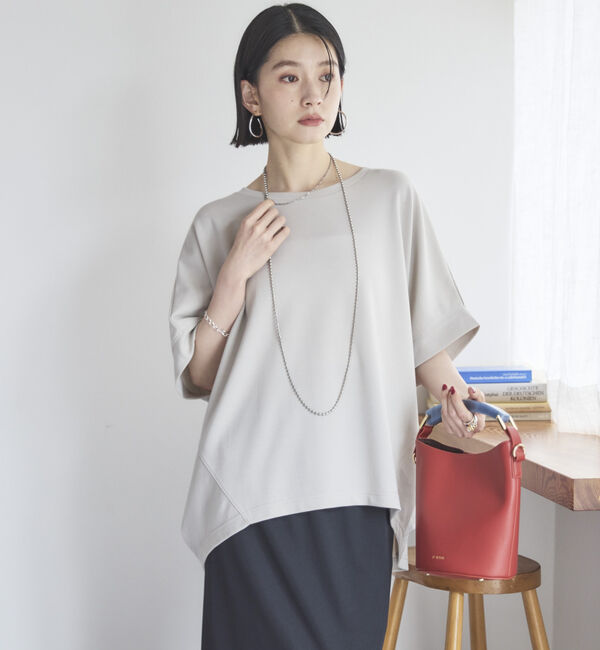 Doux archives「ＵＶ加工・吸水速乾ドルマンプルオーバー」|Tシャツ・カットソー|GREIGE