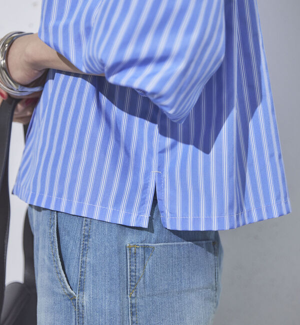 Doux archives「バルーンスリーブストライプブラウス」|シャツ・ブラウス|