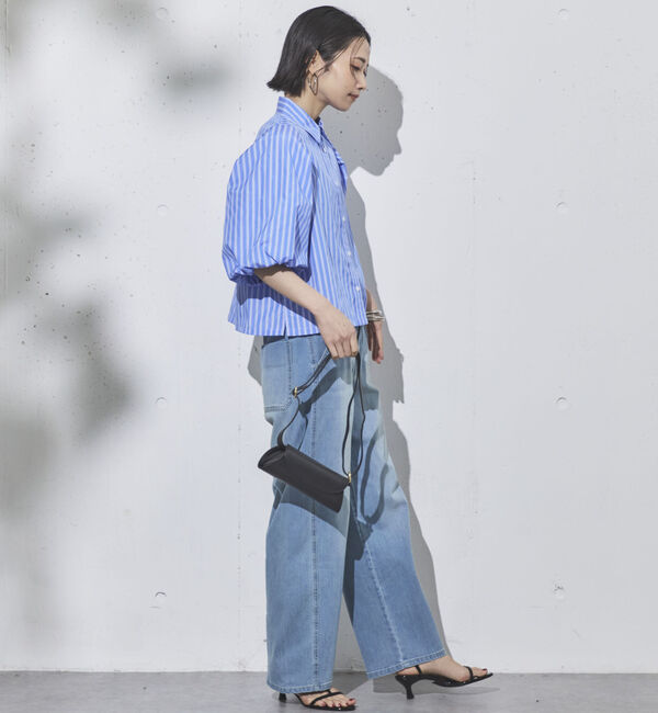 Doux archives「バルーンスリーブストライプブラウス」|シャツ・ブラウス|