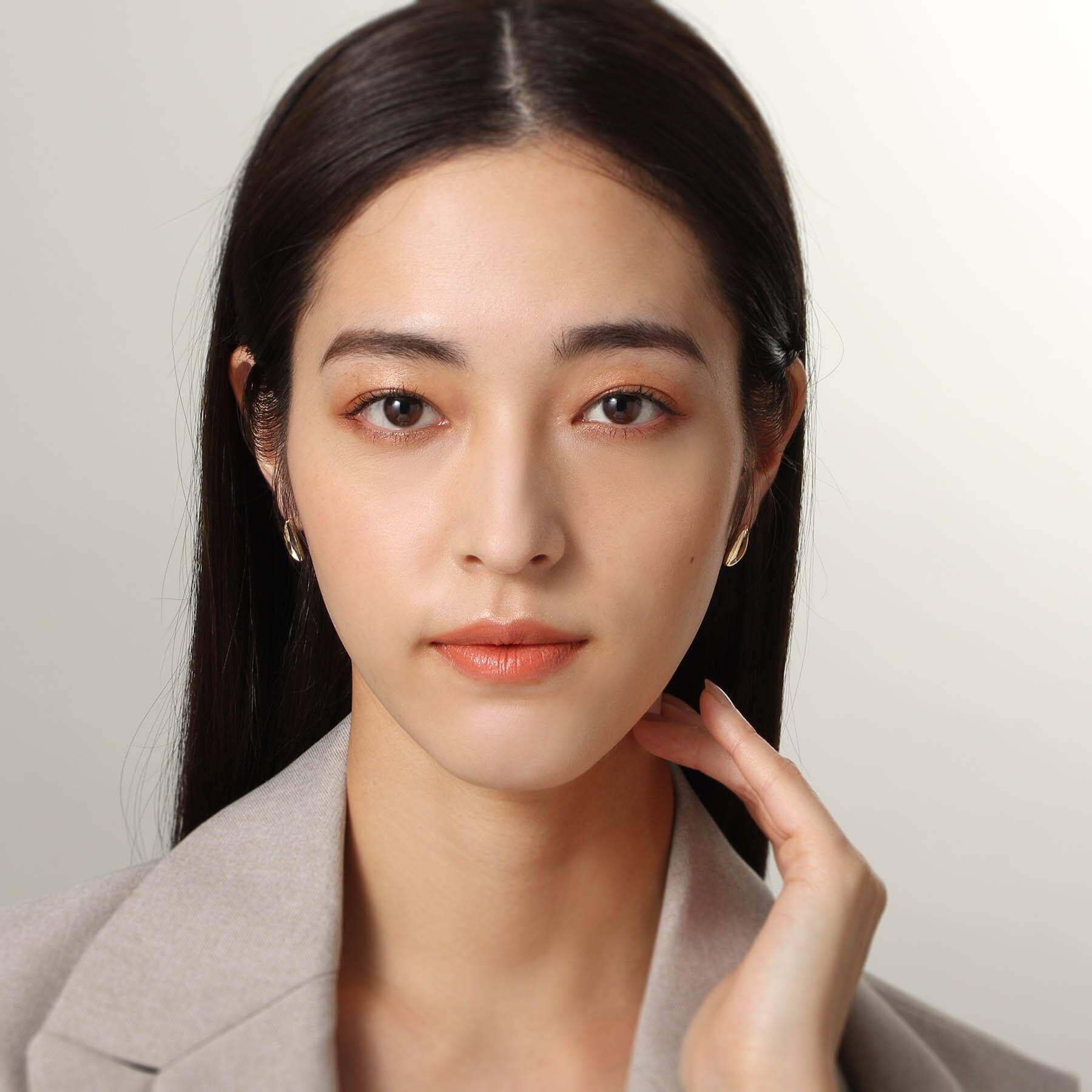 COCOSHNIK「K10シードシェイプホロウ スタッドピアス」|ピアス|