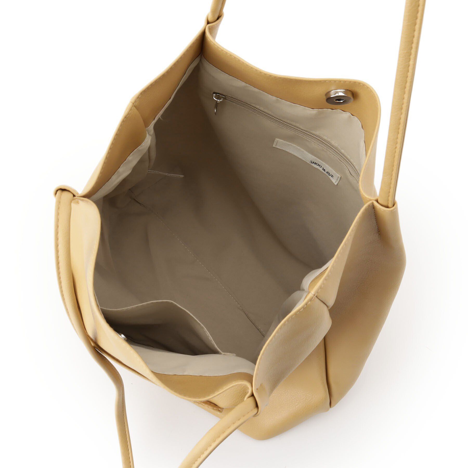 SHOO･LA･RUE「オイルレザー風つまみハンドルトート」|トートバッグ|