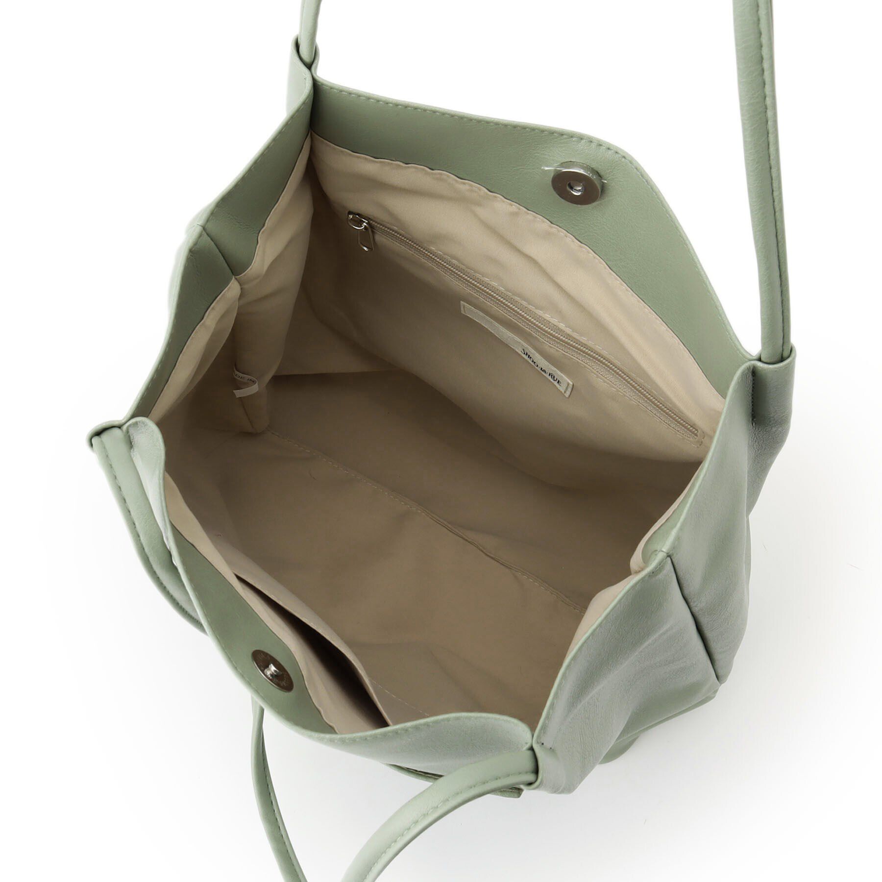 SHOO･LA･RUE「オイルレザー風つまみハンドルトート」|トートバッグ|