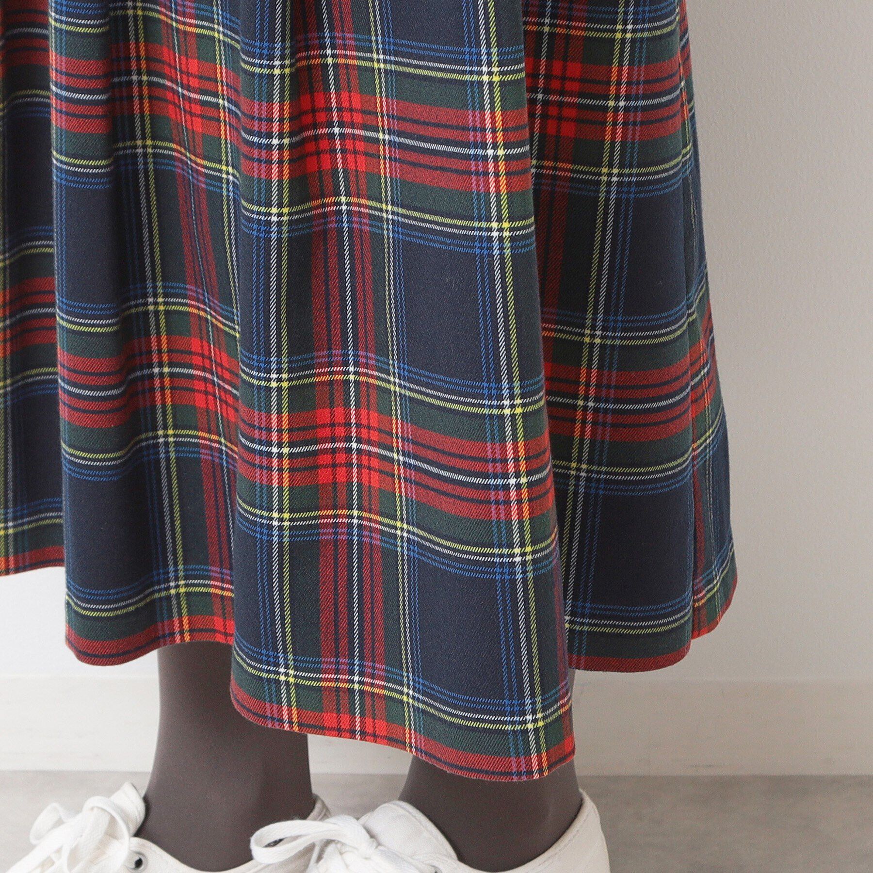 Dessin「【洗える】チェック柄タックプリーツスカート(XS~L)」|スカート|