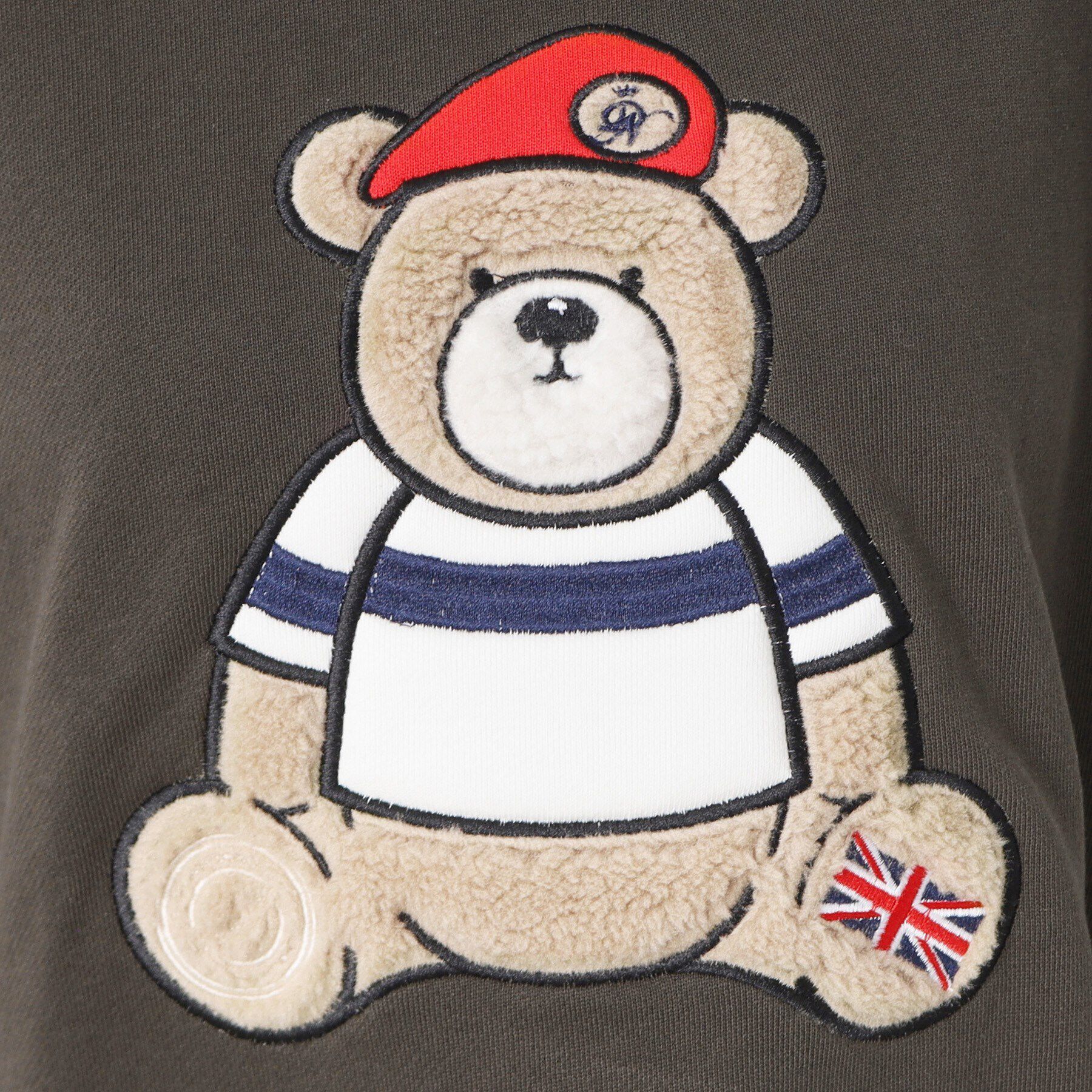 Dessin「【洗える】ベア刺繍スウェット」|パーカー|