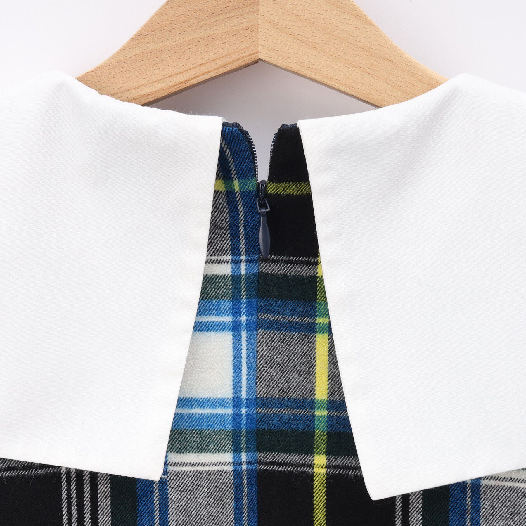 Dessin「衿付チェックワンピース」|ワンピース|