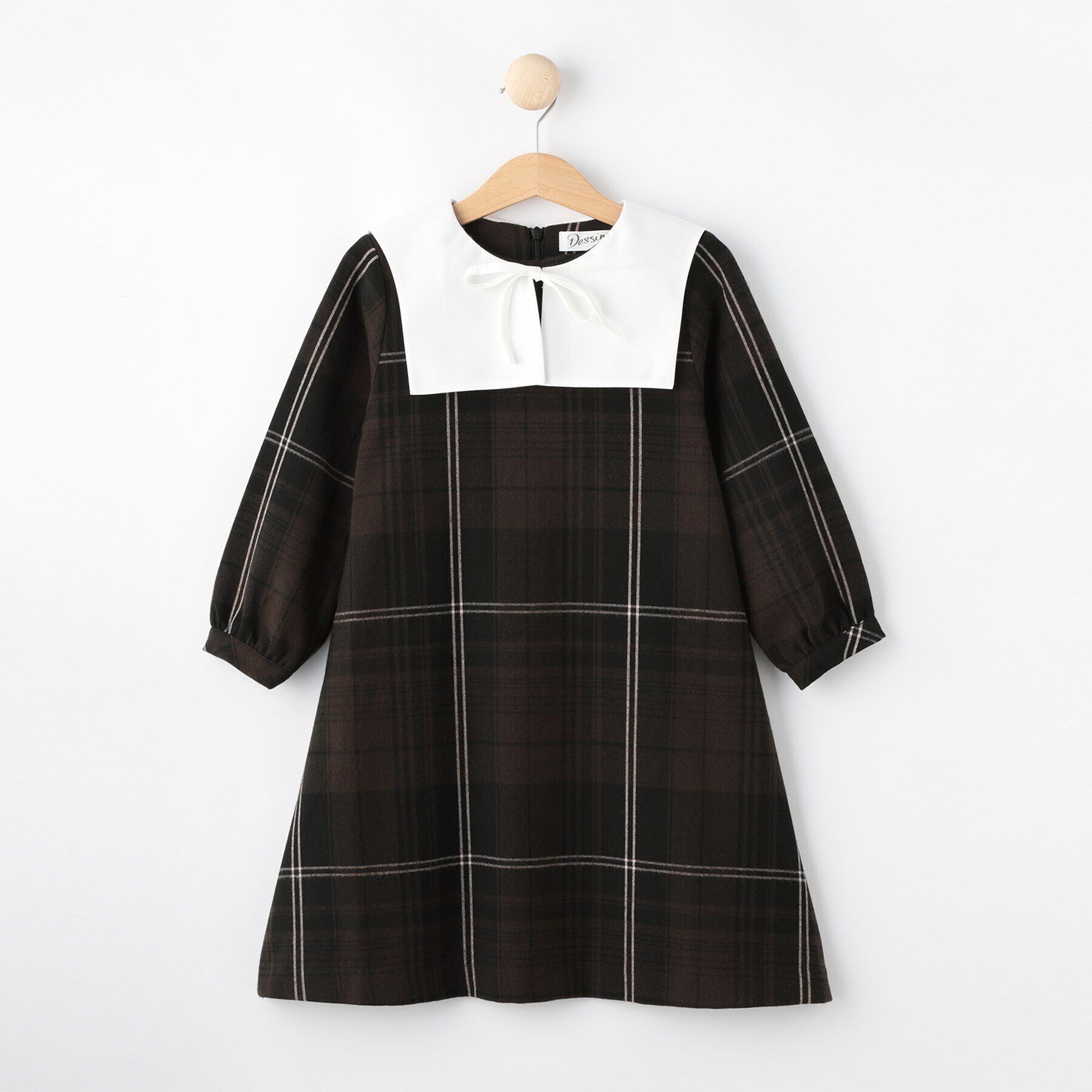 Dessin「衿付チェックワンピース」|ワンピース|ピンク(271)