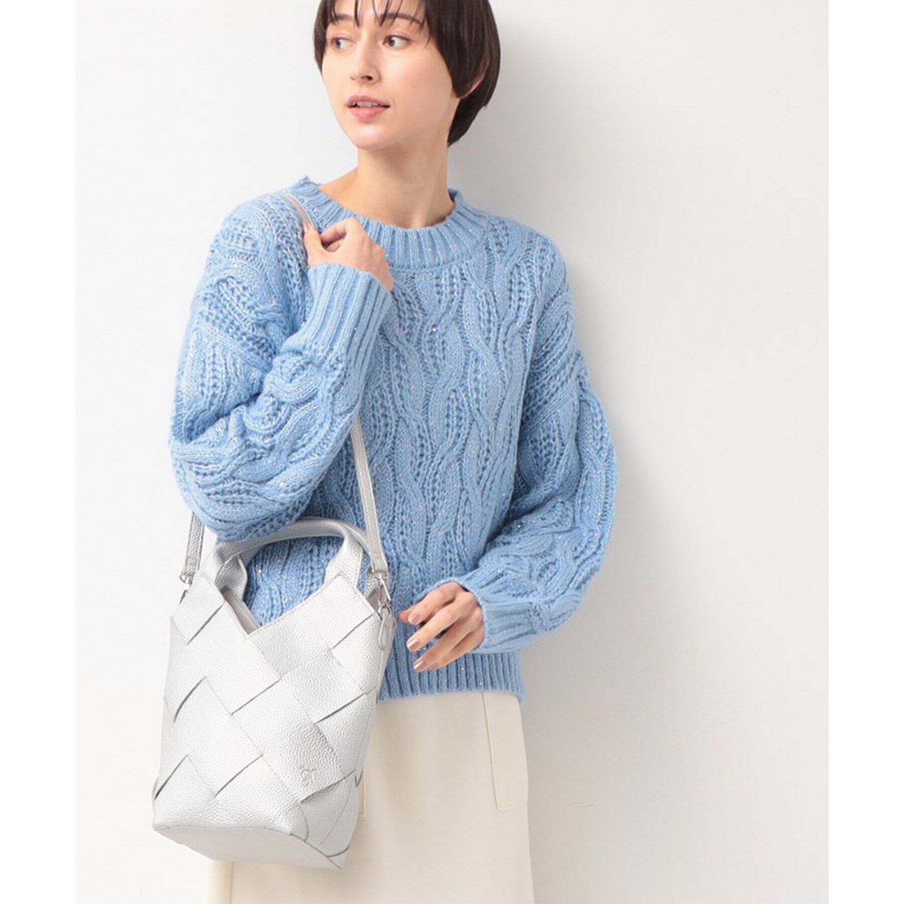 Dessin「【軽量・2WAY】メッシュトート」|トートバッグ|シルバー(006)