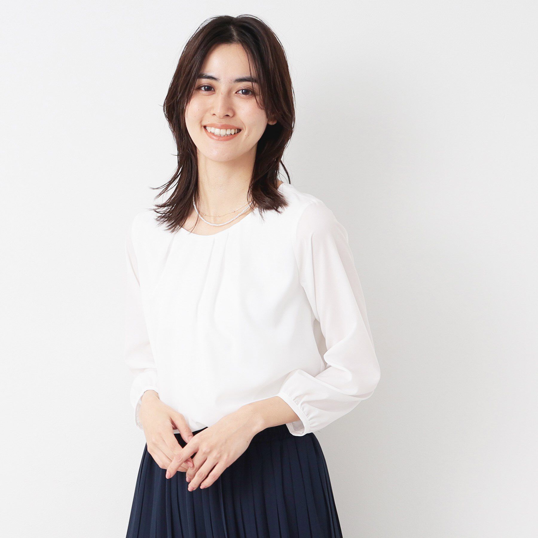 Dessin「【入卒/セレモニー/洗える】ジョーゼットブラウス」|シャツ・ブラウス|