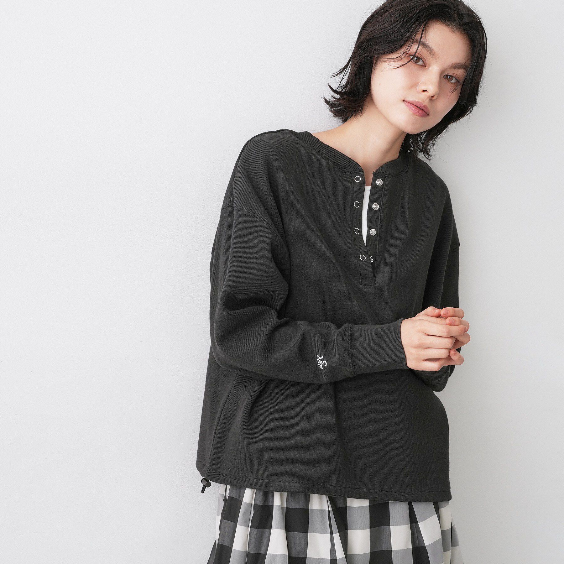 Dessin「【前後2WAY/洗える】ドロストリブカットソー」|Tシャツ・カットソー|