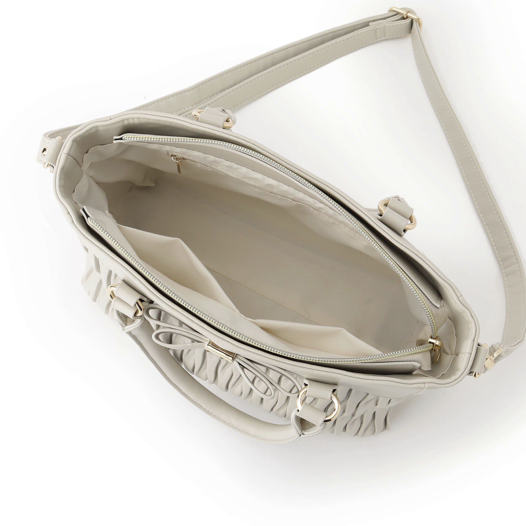 ITS&rsquo;DEMO「【2WAY】リボンプリーツミニトート」|ハンドバッグ|