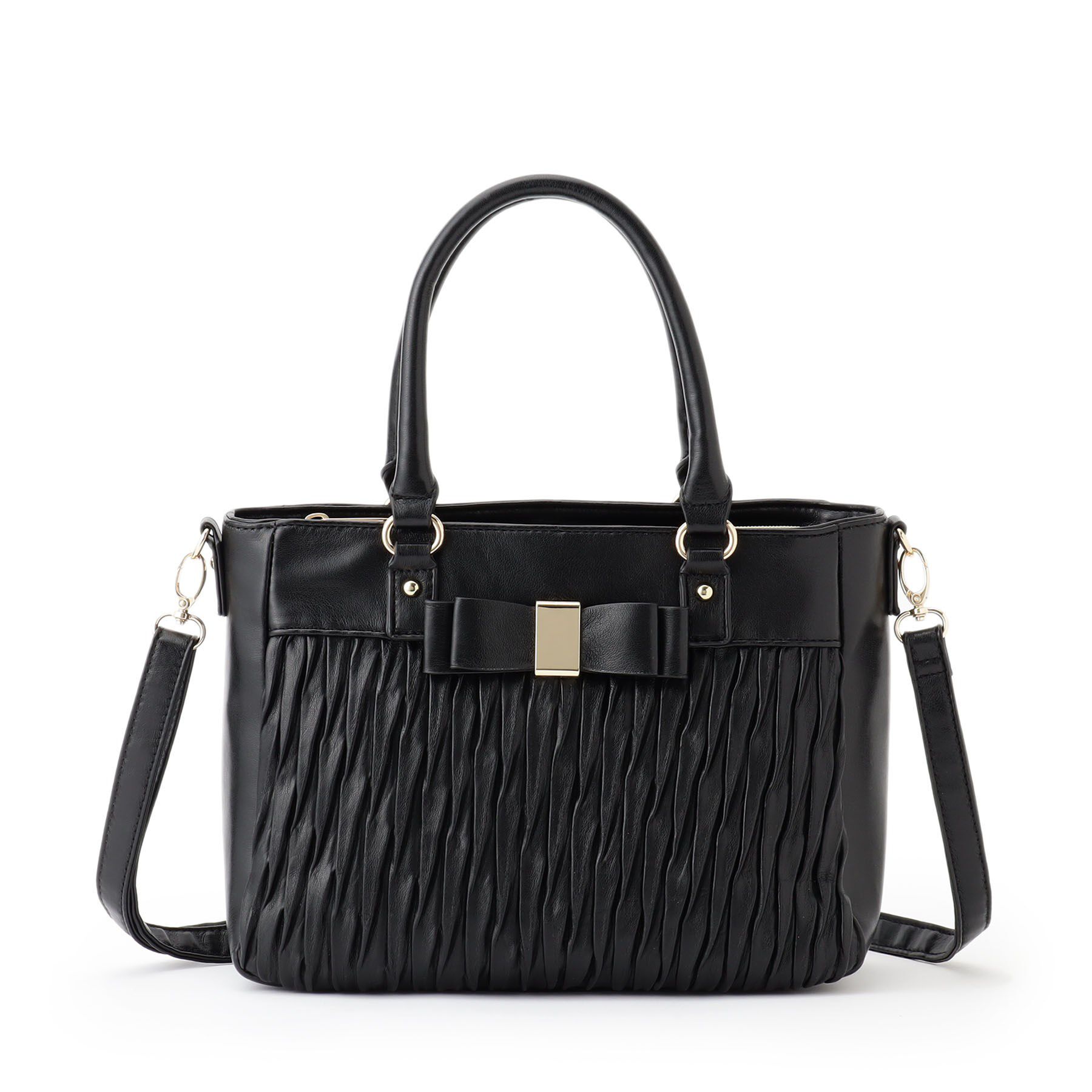 ITS&rsquo;DEMO「【2WAY】リボンプリーツミニトート」|ハンドバッグ|